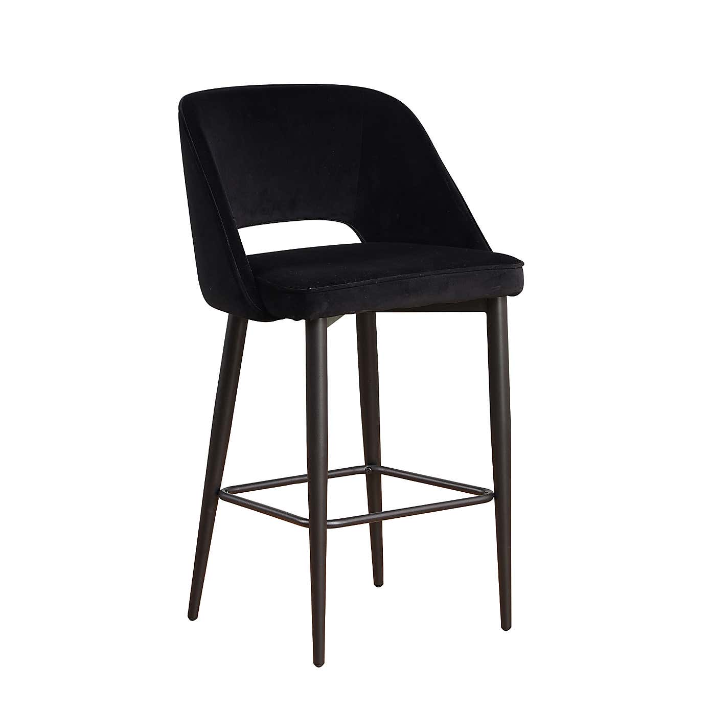 Lillia Velvet Bar Stool