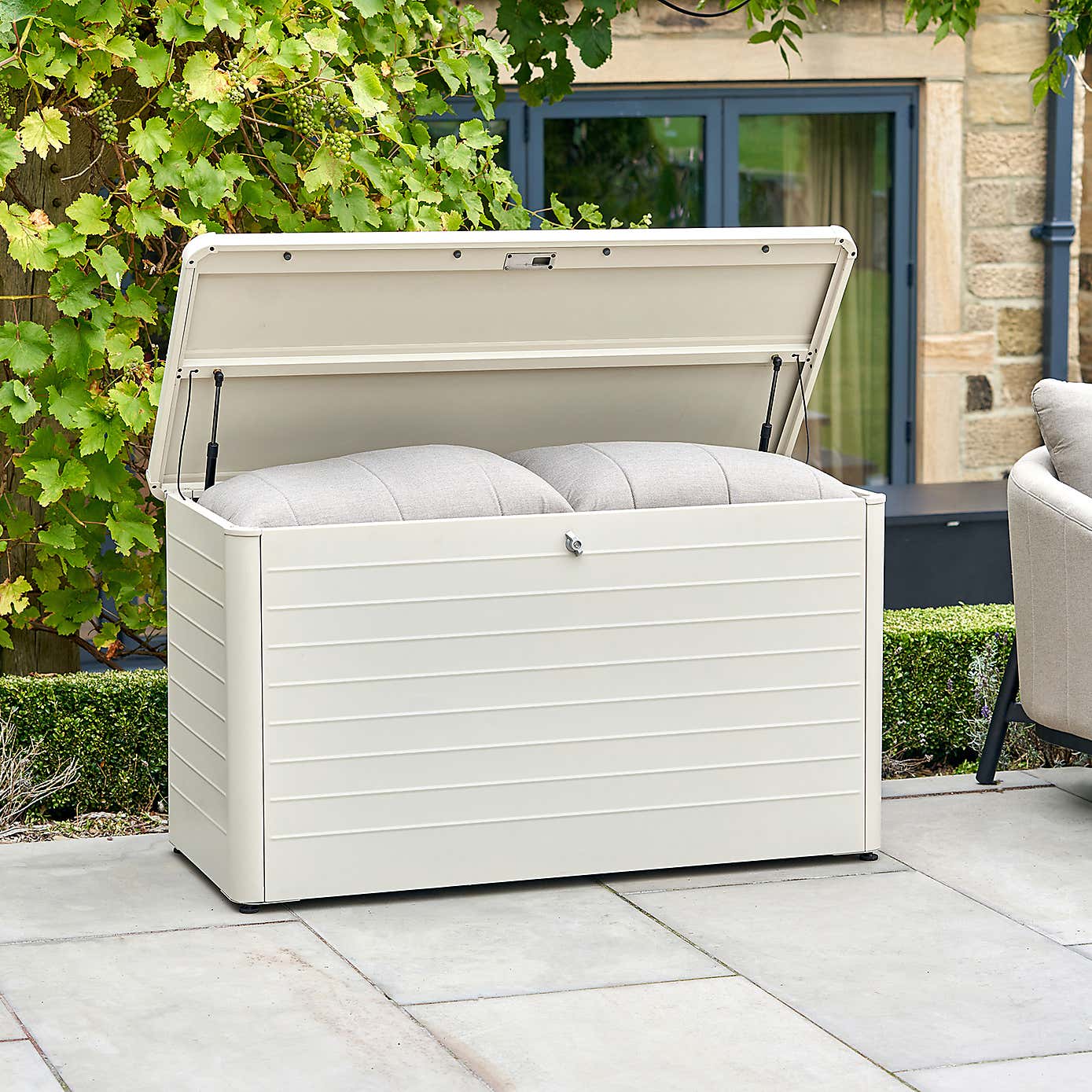 Pacific Lifestyle Rhode Island Small Galvanised Steel Cushion Box