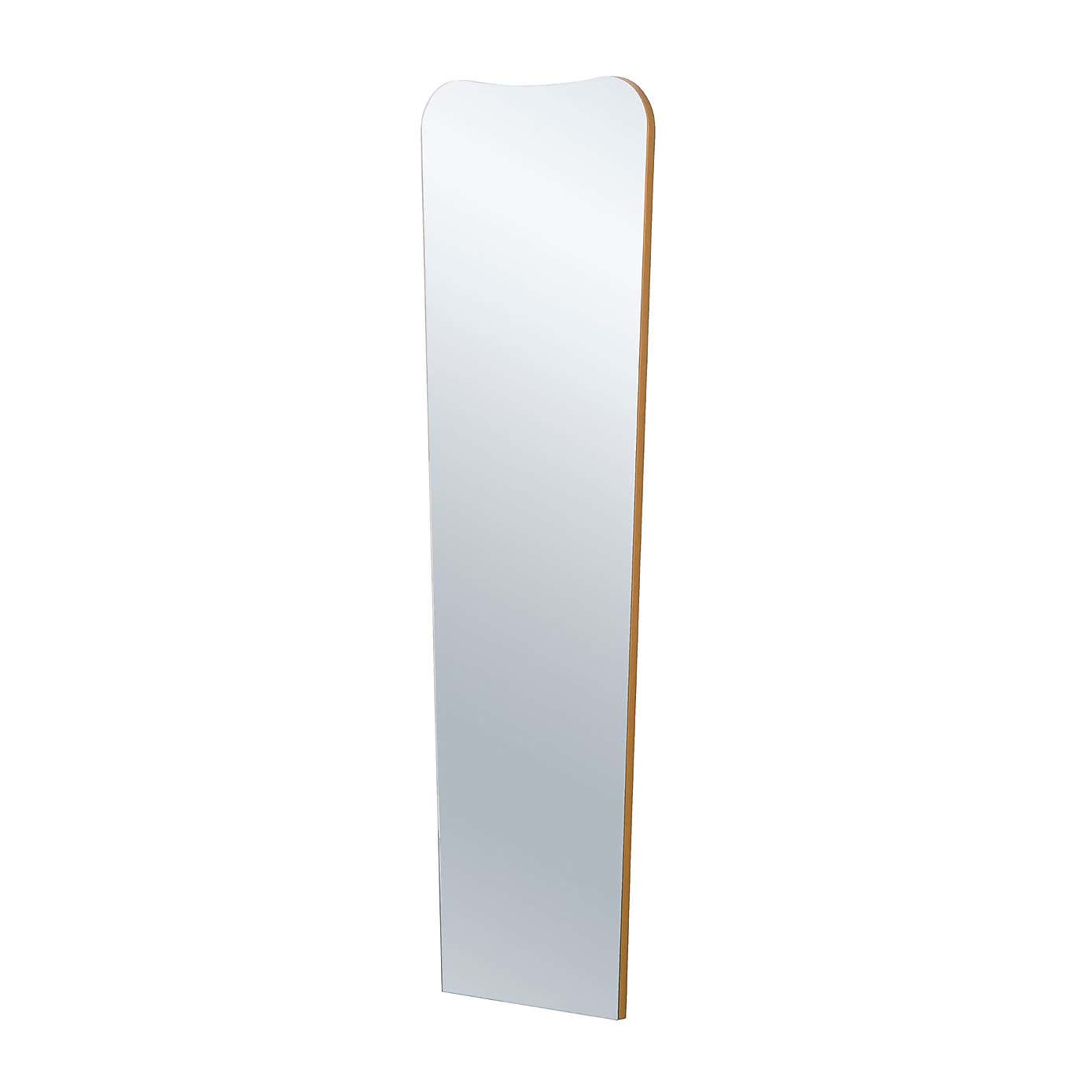 Yearn Curved Narrow Full Length Wall Mirror