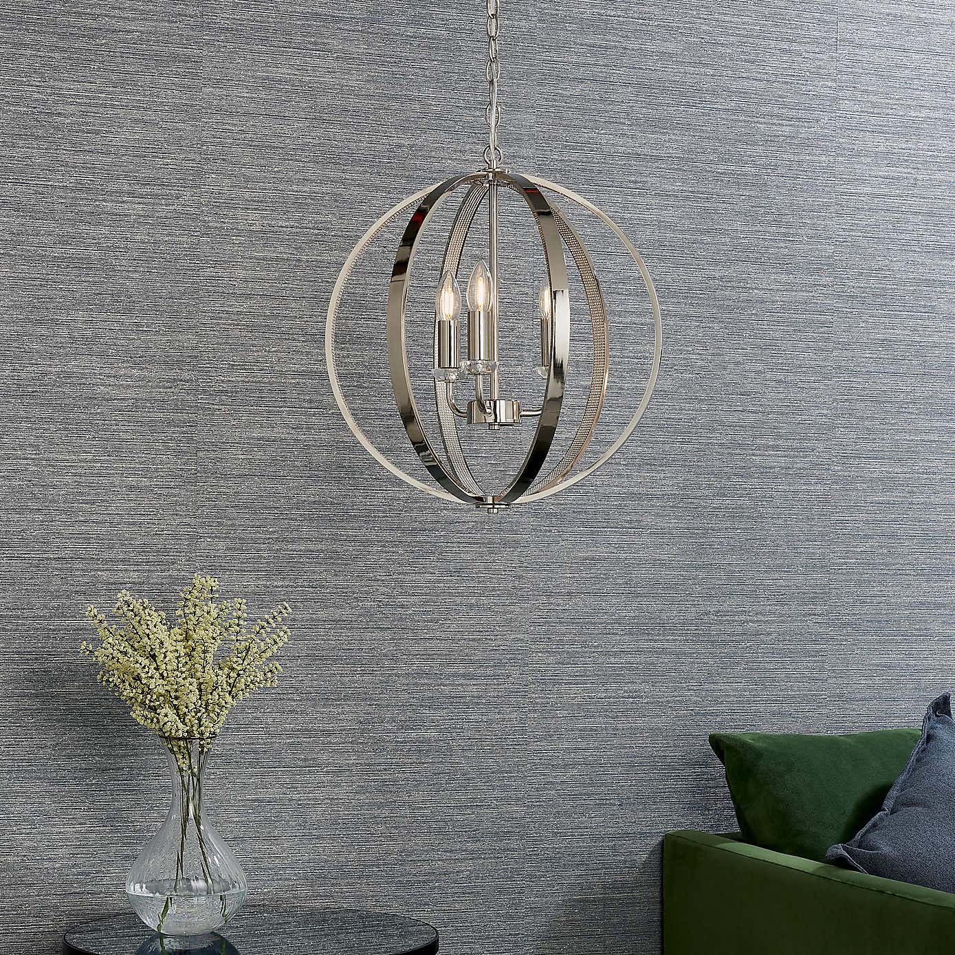 Vogue Ritz 3 Light Ceiling Fitting Chrome