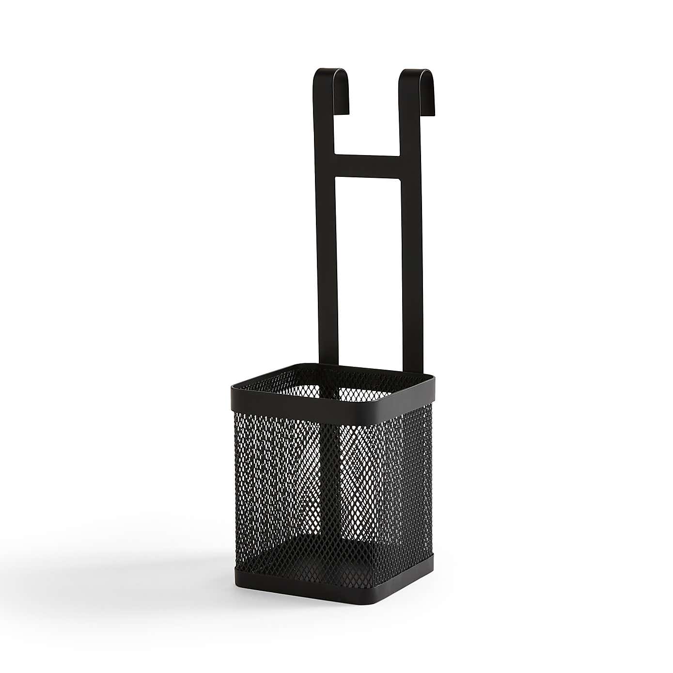 Matte Black Hanging Utensil Holder