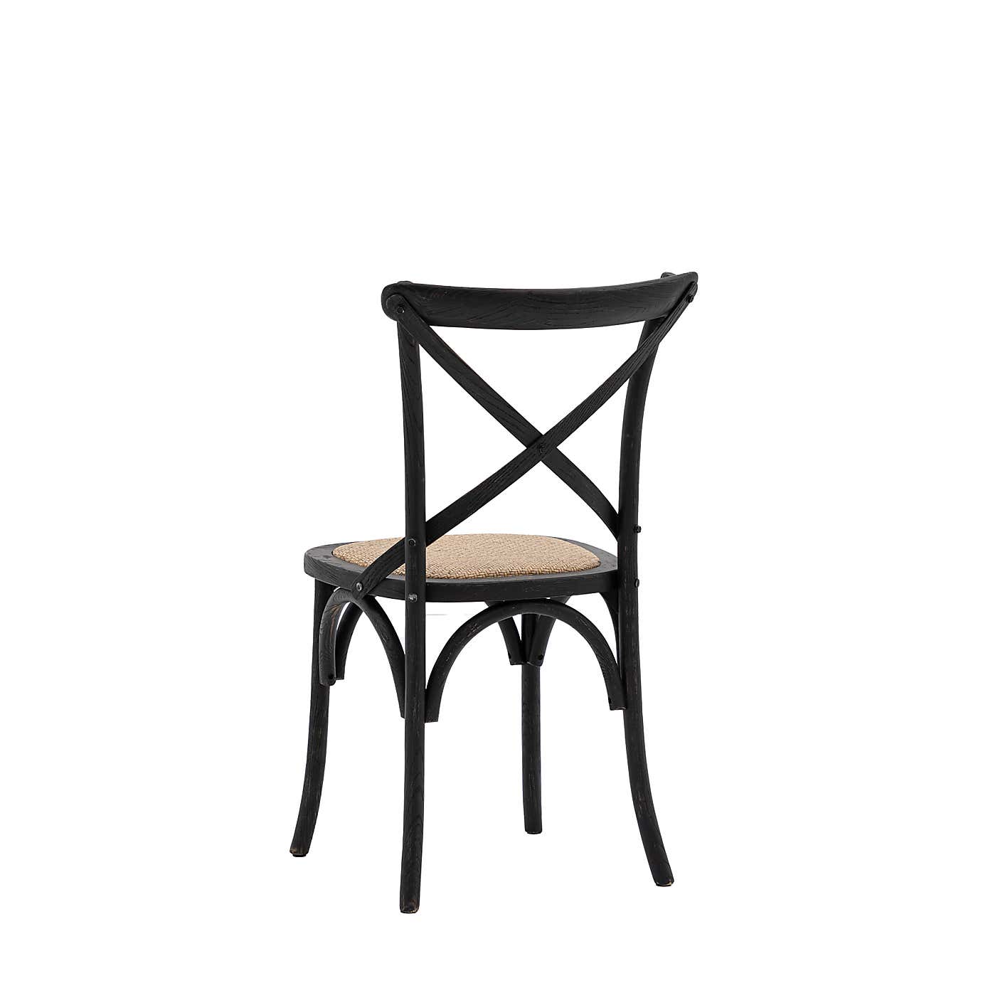 Cannock Set of 2 Dining Chairs, Oak & Rattan