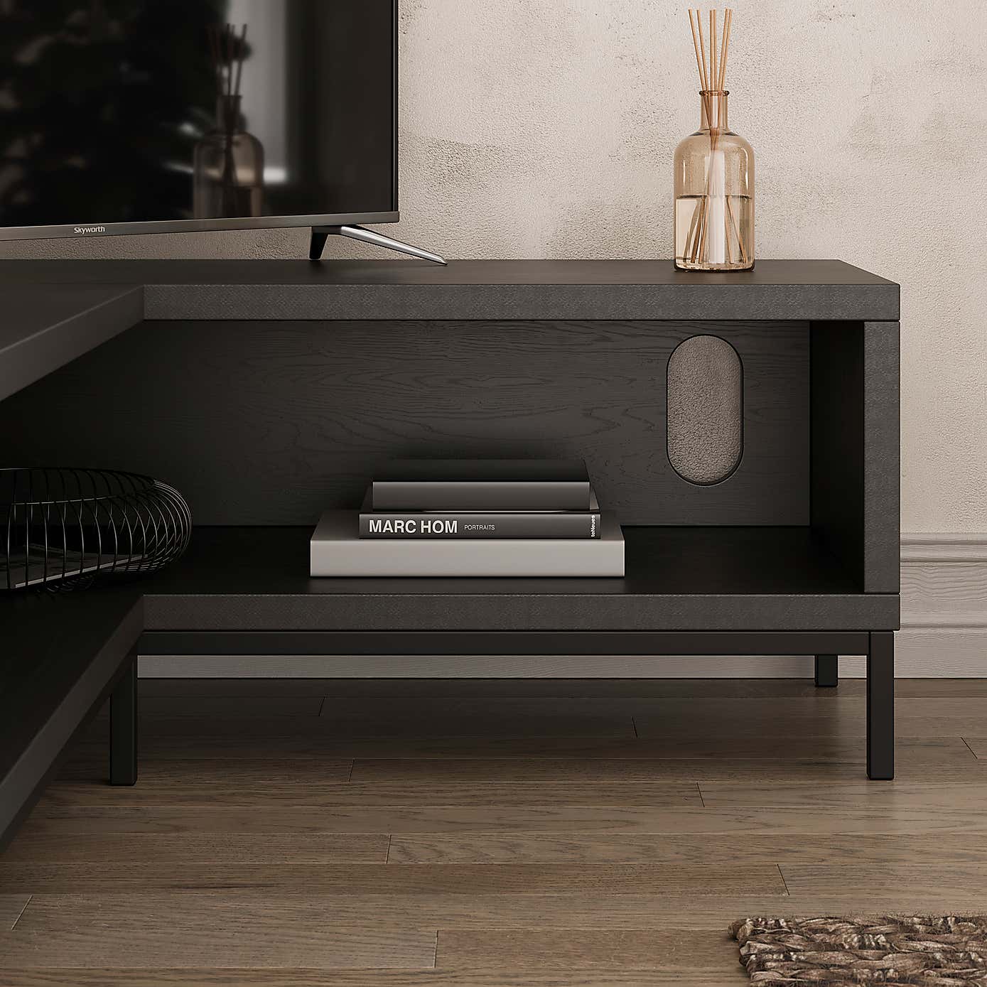 Fulton Open Corner TV Unit for TVs up to 60"