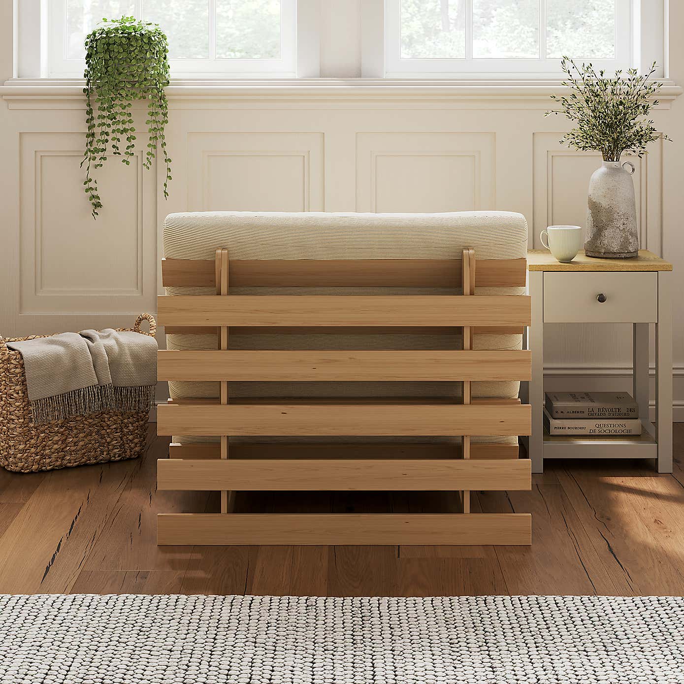 Mito Ribbed Single Futon