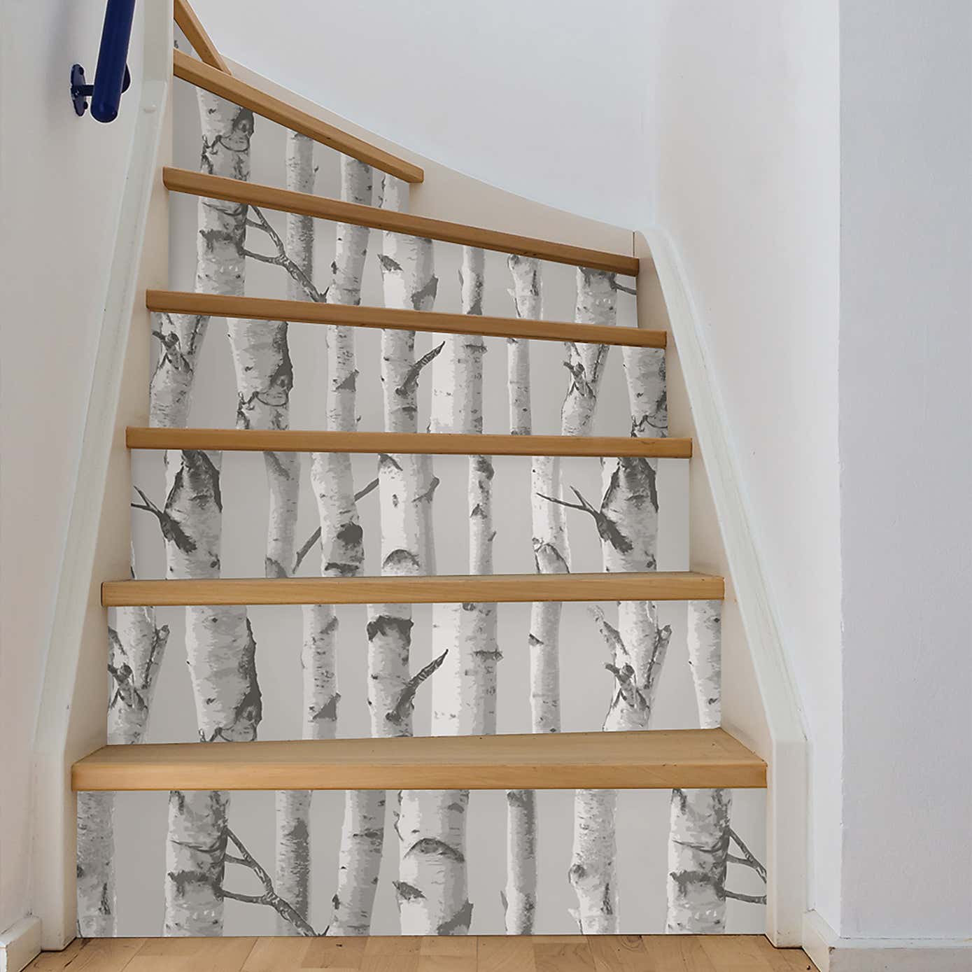 NuWallpaper Mountain Birch Grey Self Adhesive Wallpaper