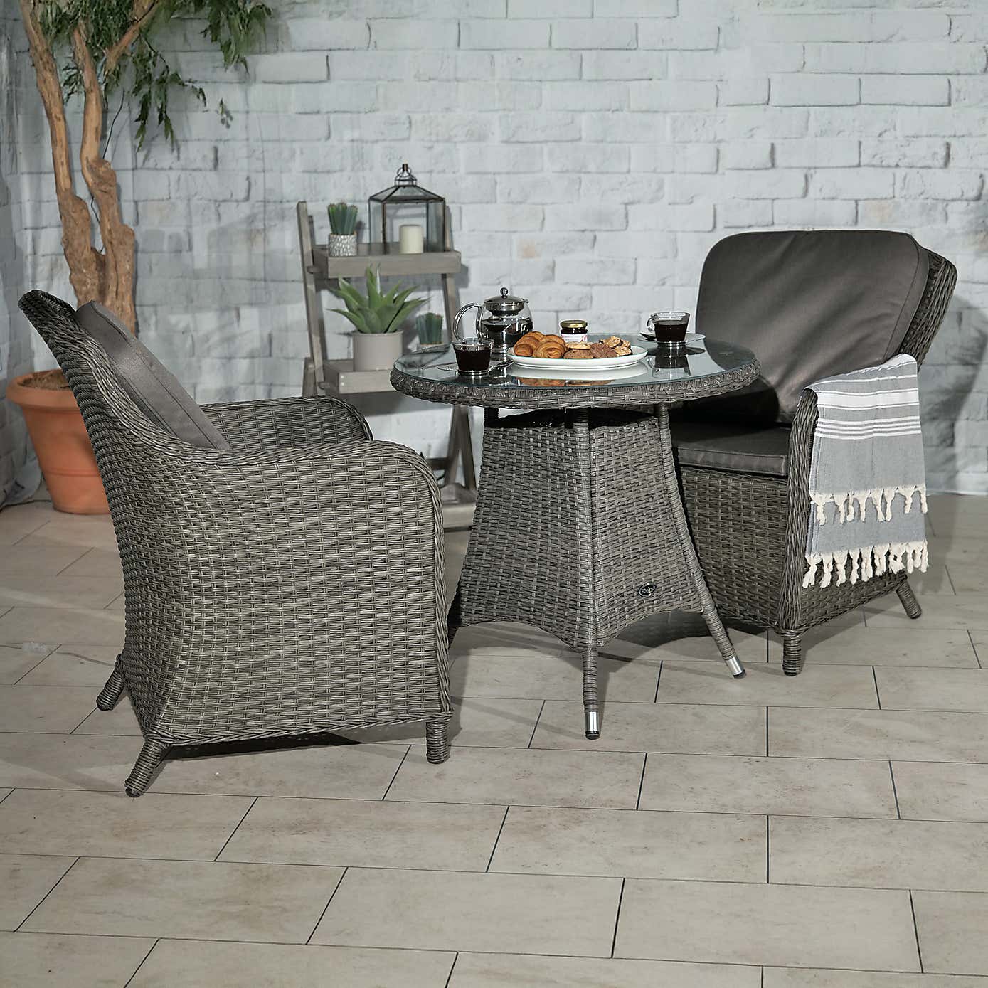 A.Mir Pairs 2 Seater Outdoor Imperial Bistro Set