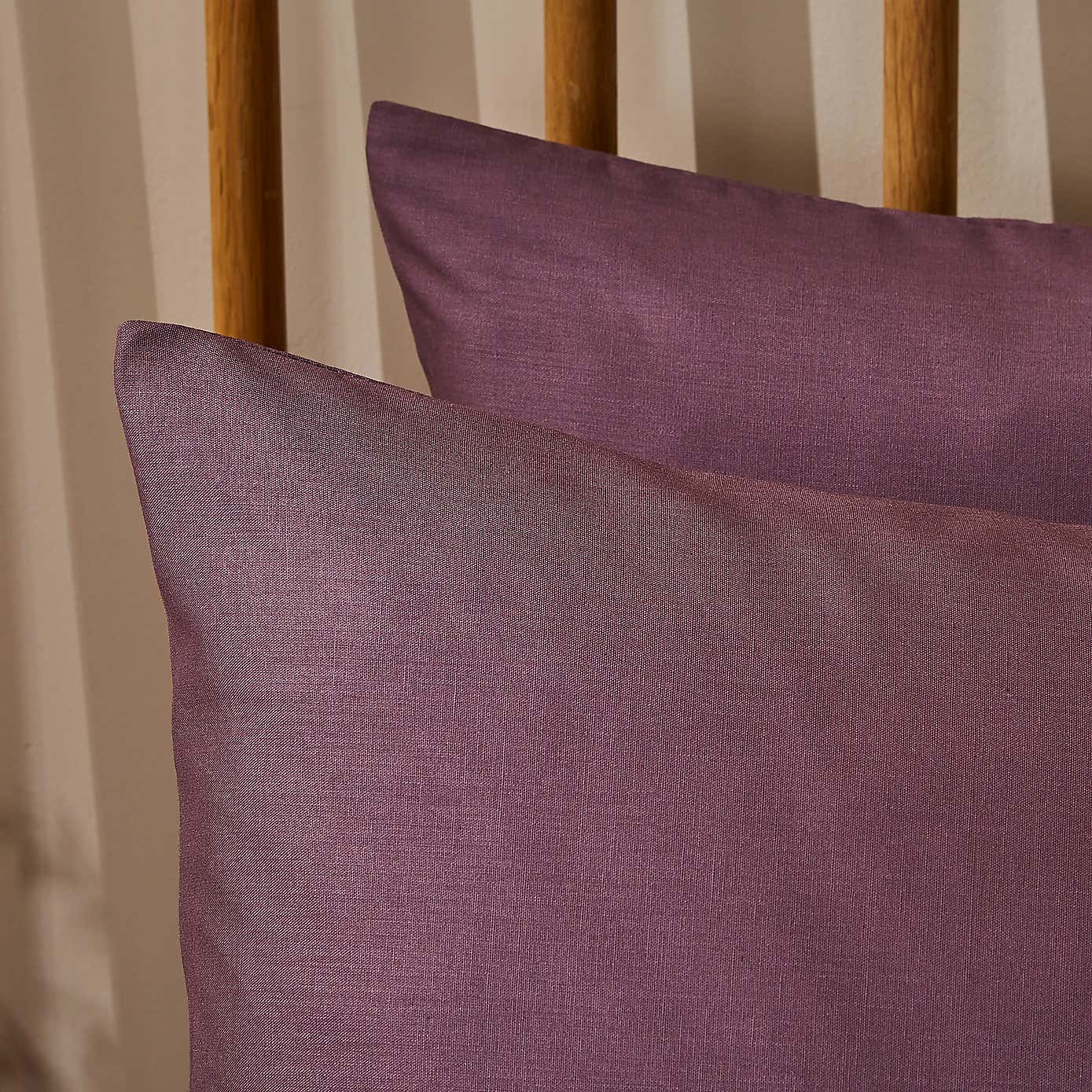 100% Cotton 144 Thread Count Standard Pillowcase Pair