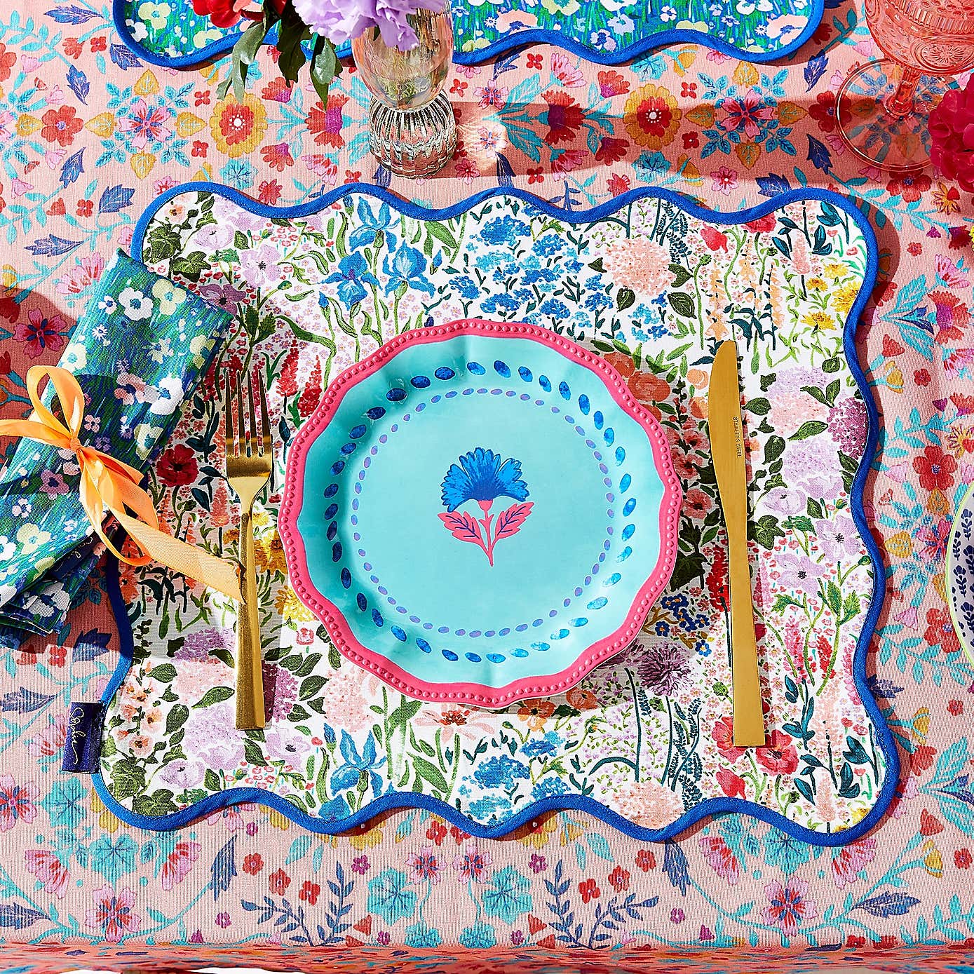 Sophie Robinson Set of 2 Floral Print Placemats