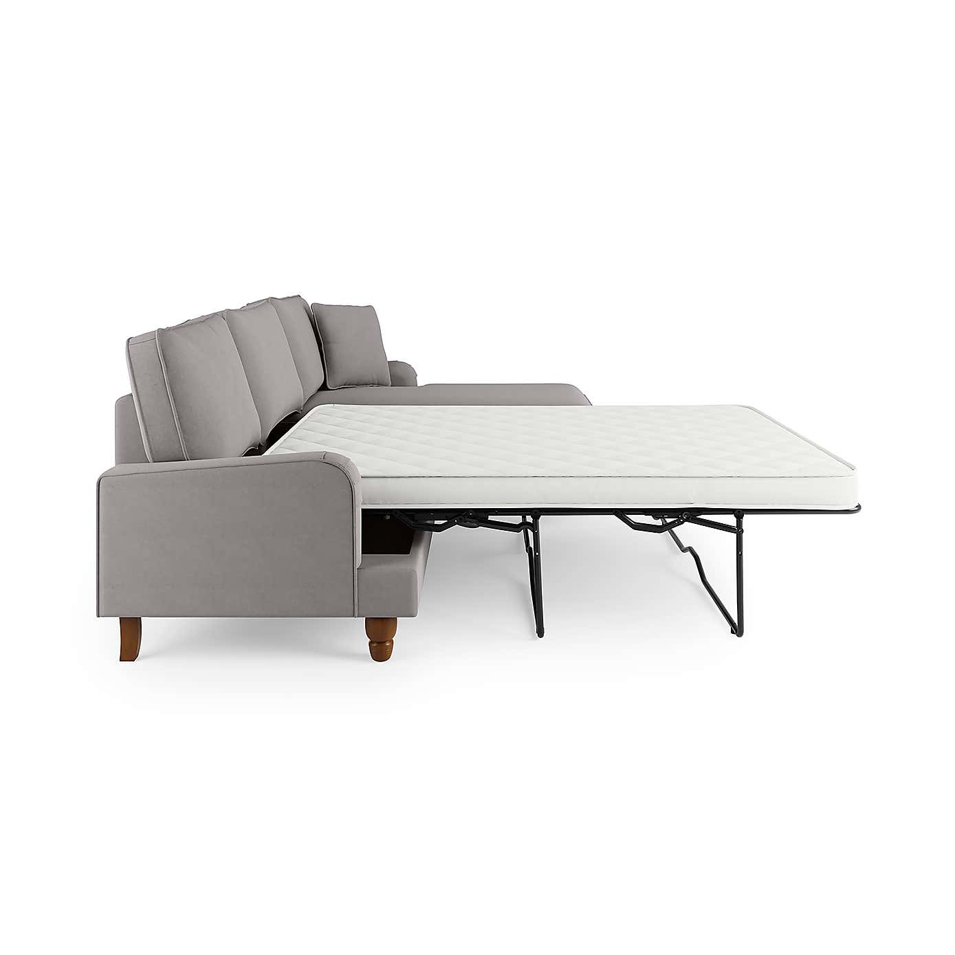 Beatrice Flatweave Corner Storage Sofa Bed