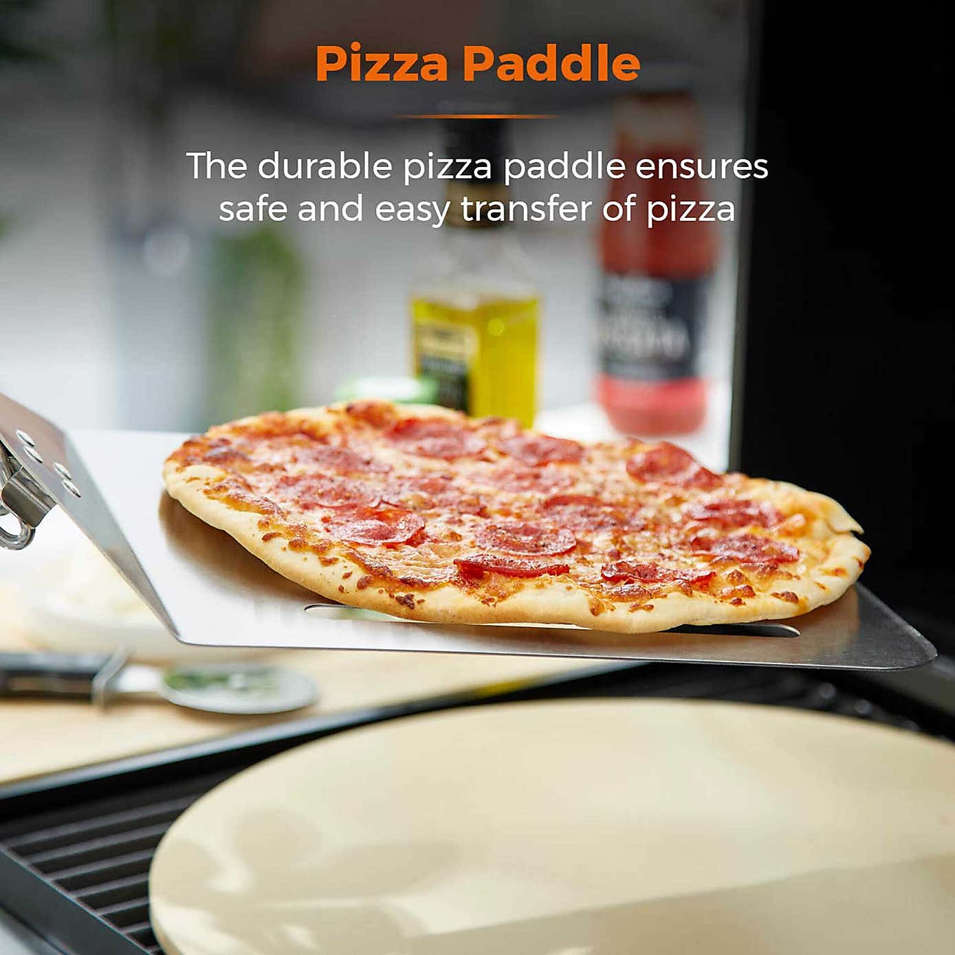 Tower Set of 3 Pizza Tools, Stainless Steel