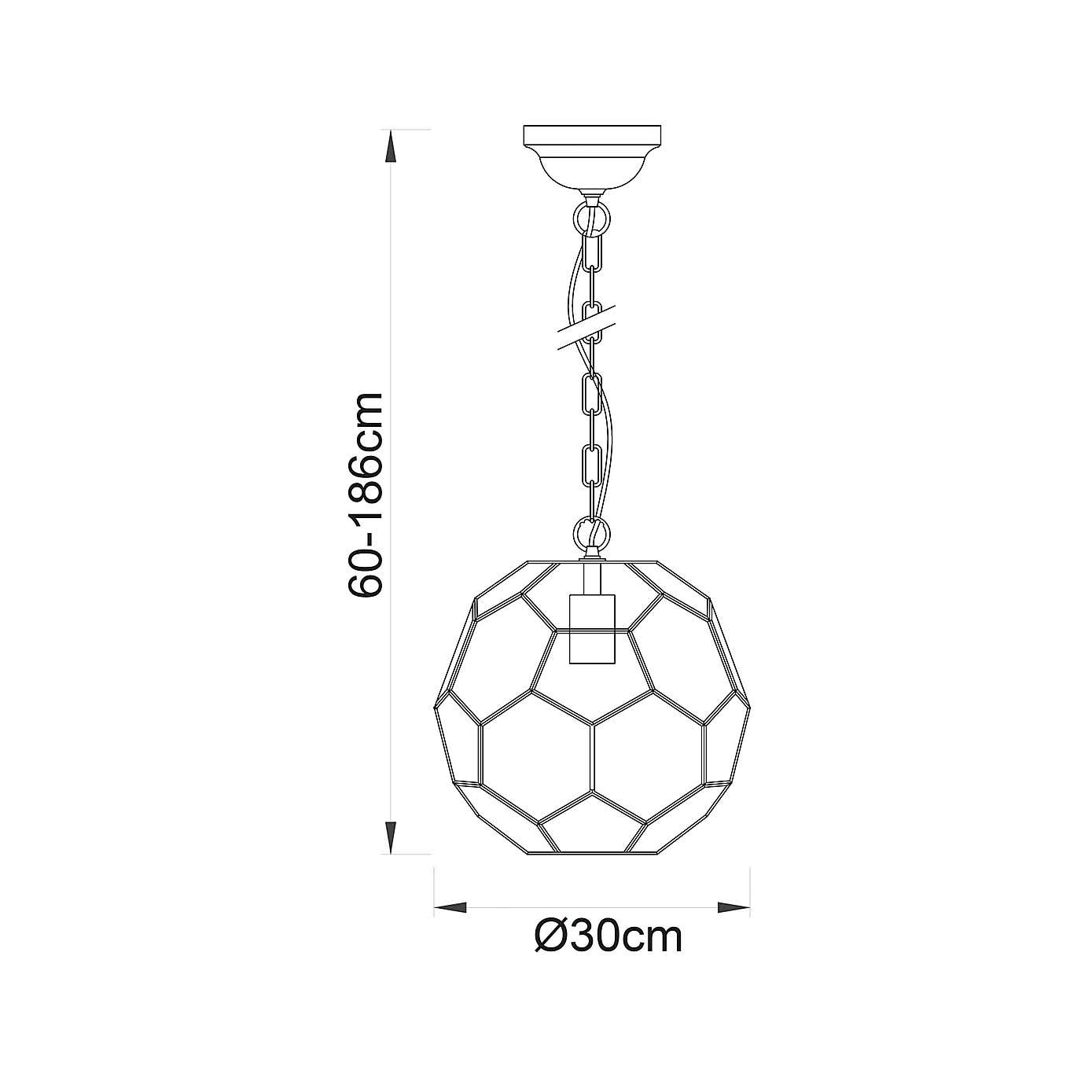 Vogue Hillier 1 Light Pendant