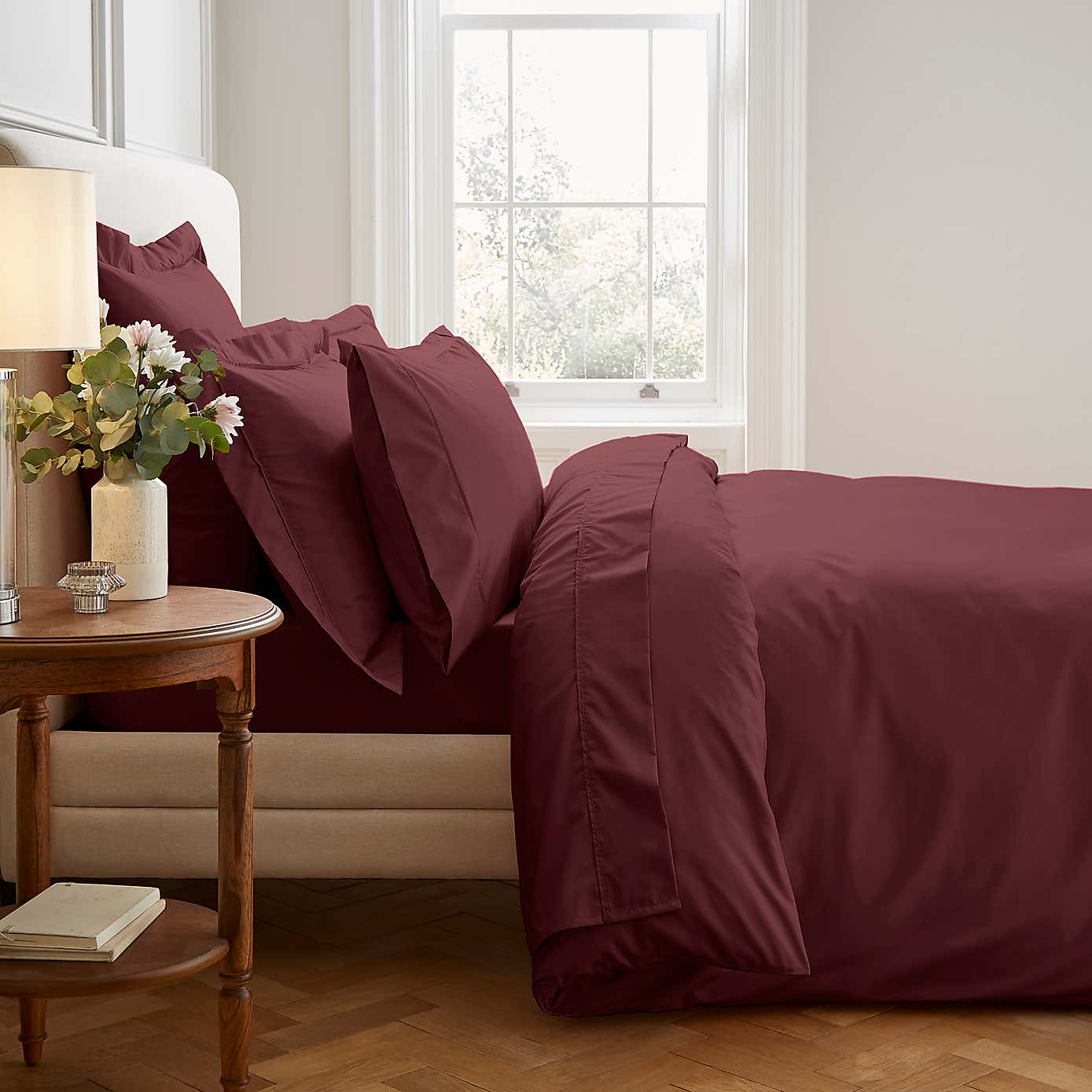 Dorma 400 Thread Count Cotton Percale Flat Sheet