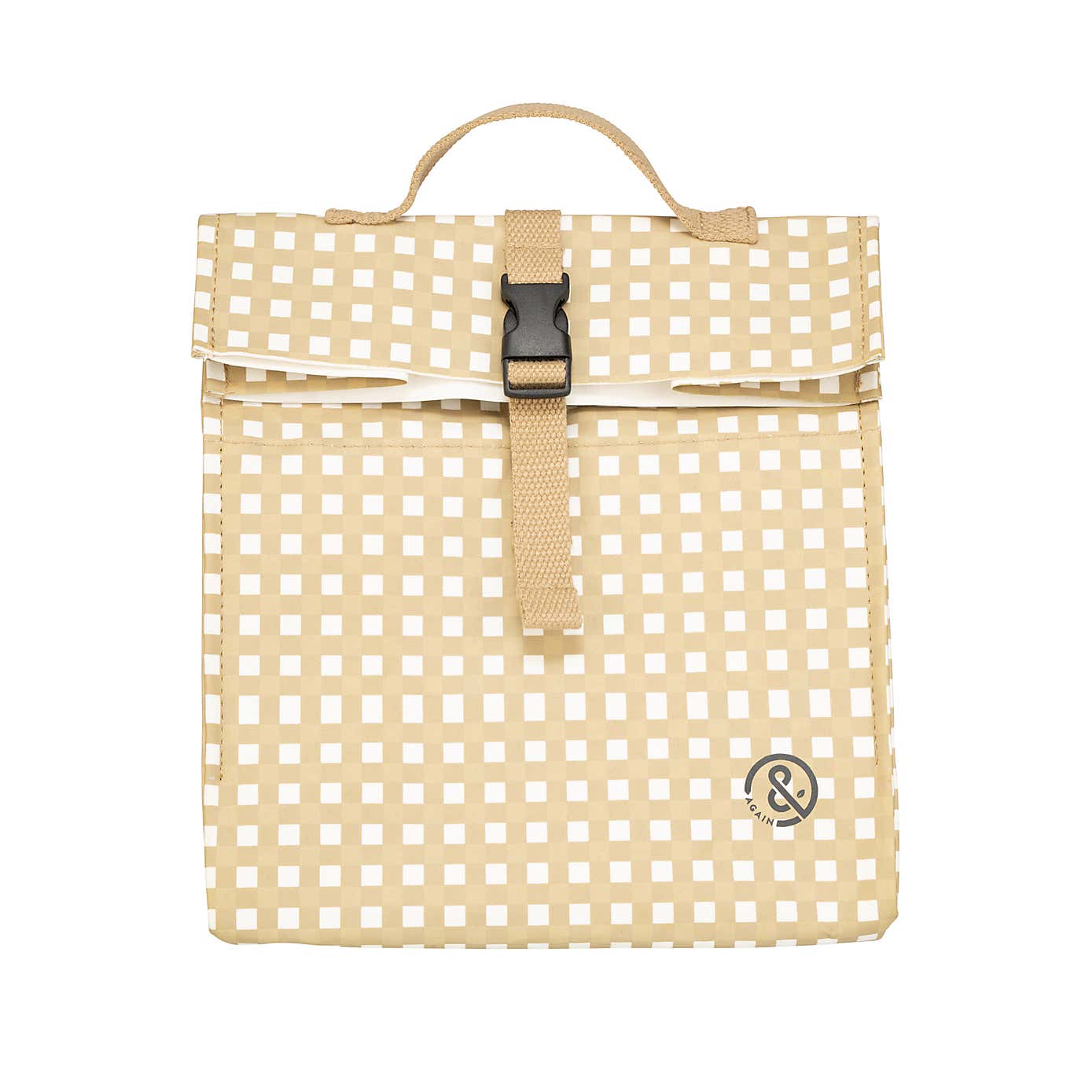 &Again Gingham Paper Cooler Lunch Bag