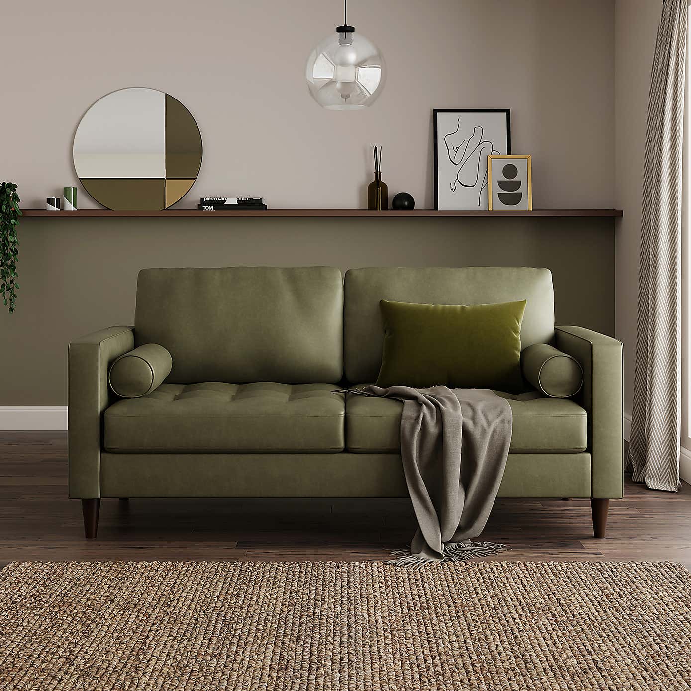 Zoe Faux Leather 3 Seater Double Sofa Bed