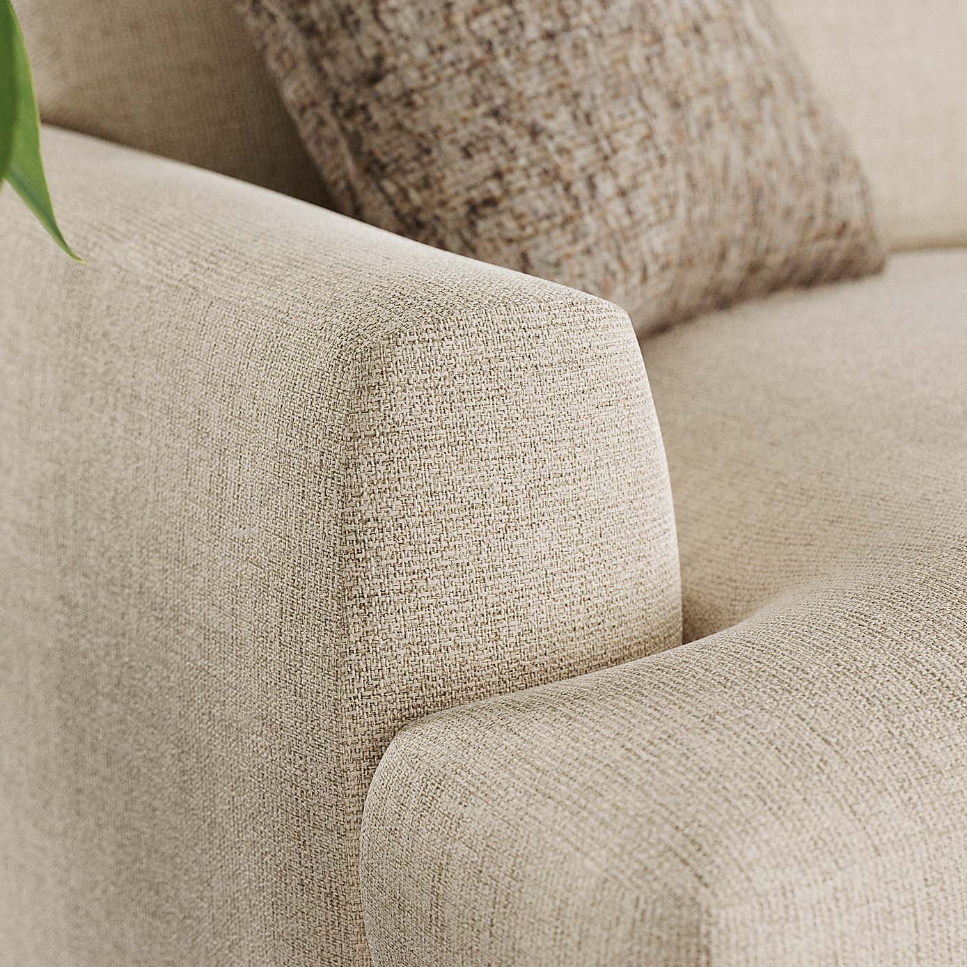 Lawson Chunky Tonal Weave Corner Chaise Sofa