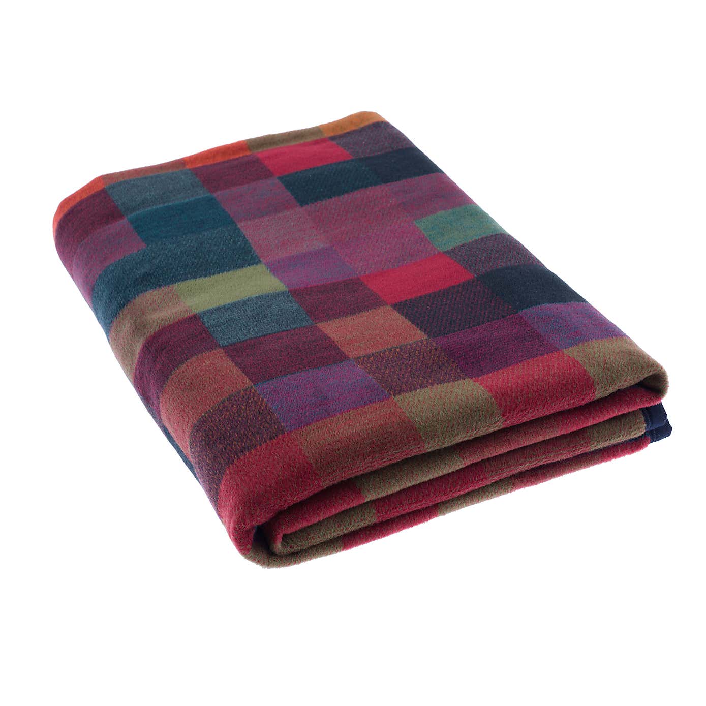 Thermosoft Multicoloured Check Throw