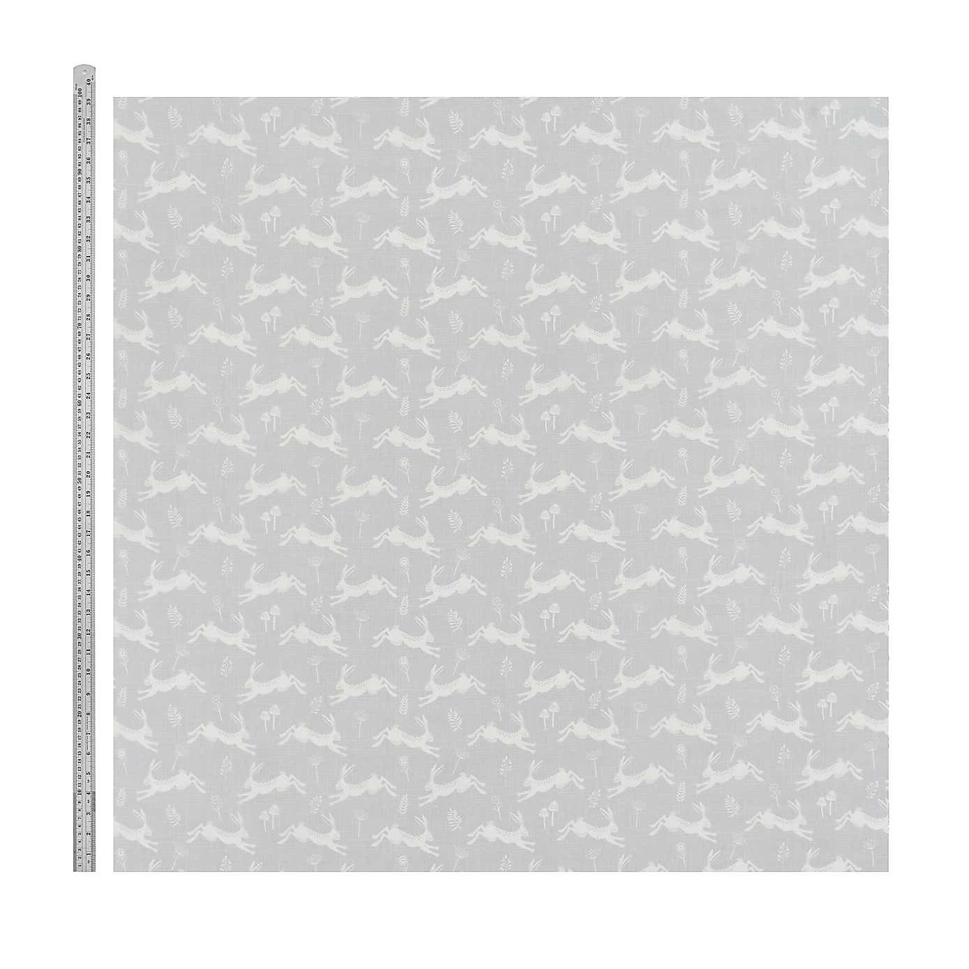 By the Metre Jumping Hare PVC