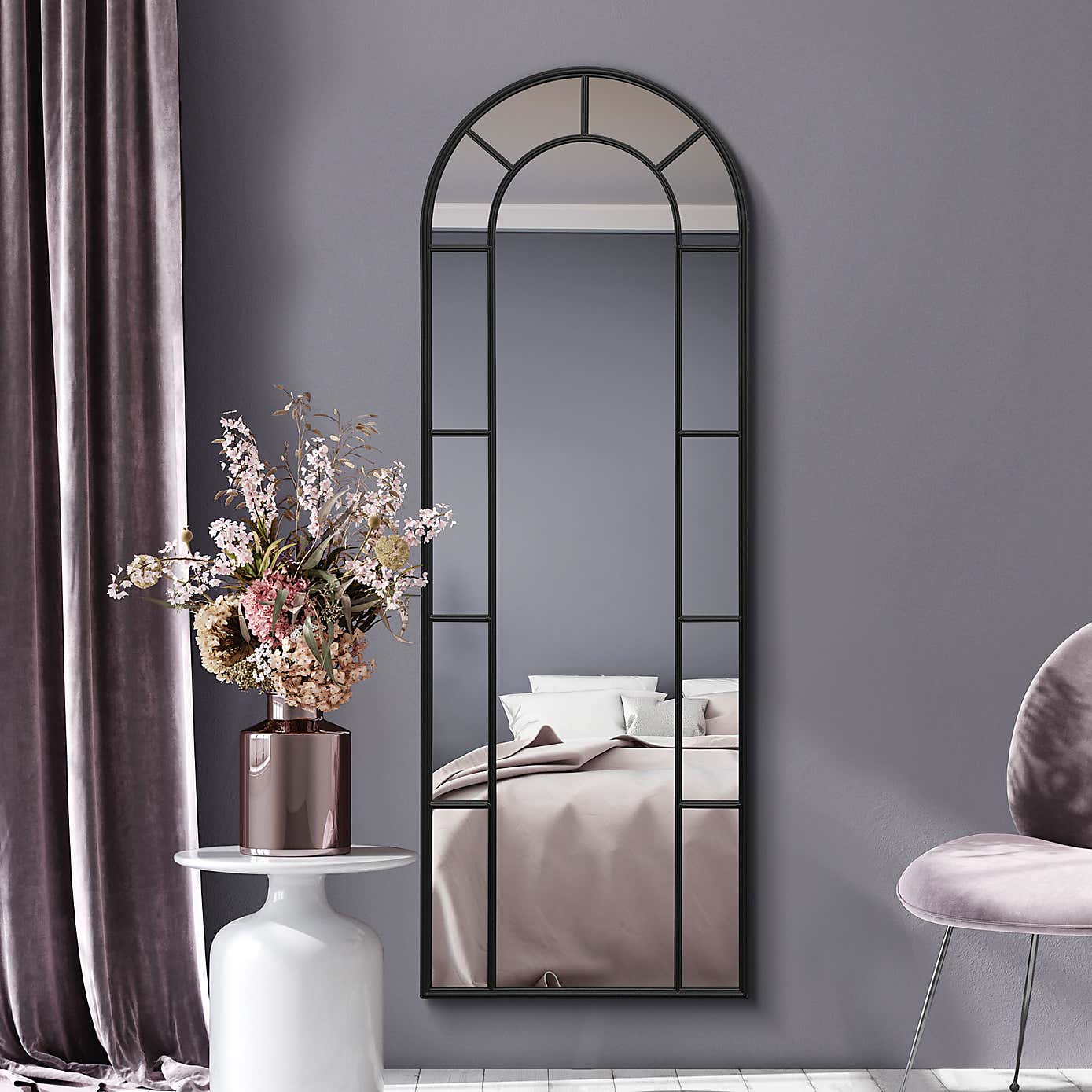 Arcus Denestra Arched Indoor Outdoor Full Length Wall Mirror