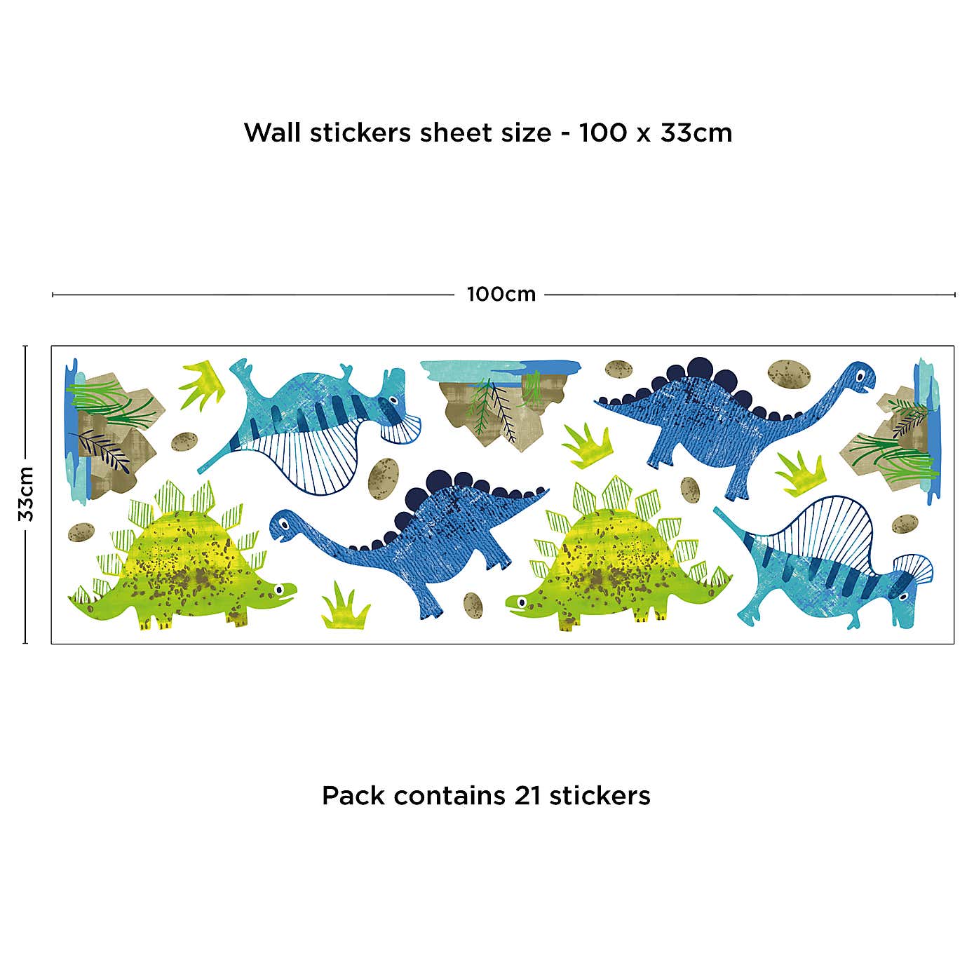 Roar! Dinosaur Wall Stickers