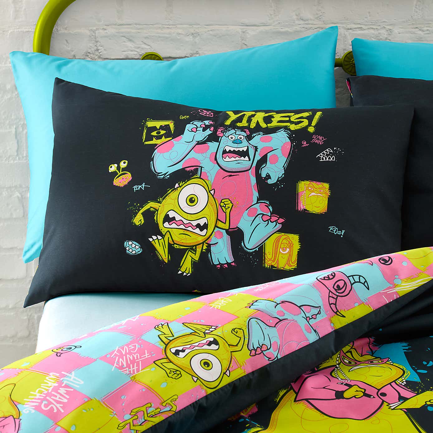 Disney Monsters, Inc. Reversible Duvet Cover and Pillowcase Set