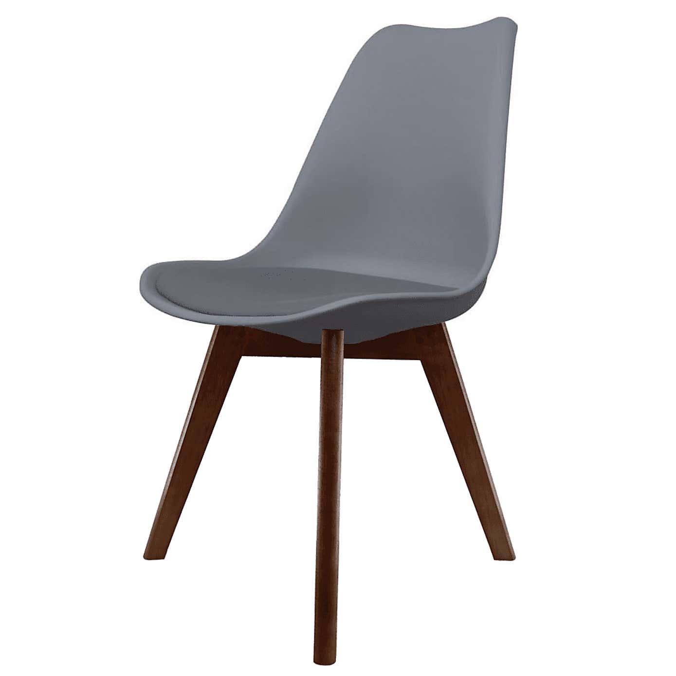 Fusion Living Soho Plastic Dining Chair with Squared Legs