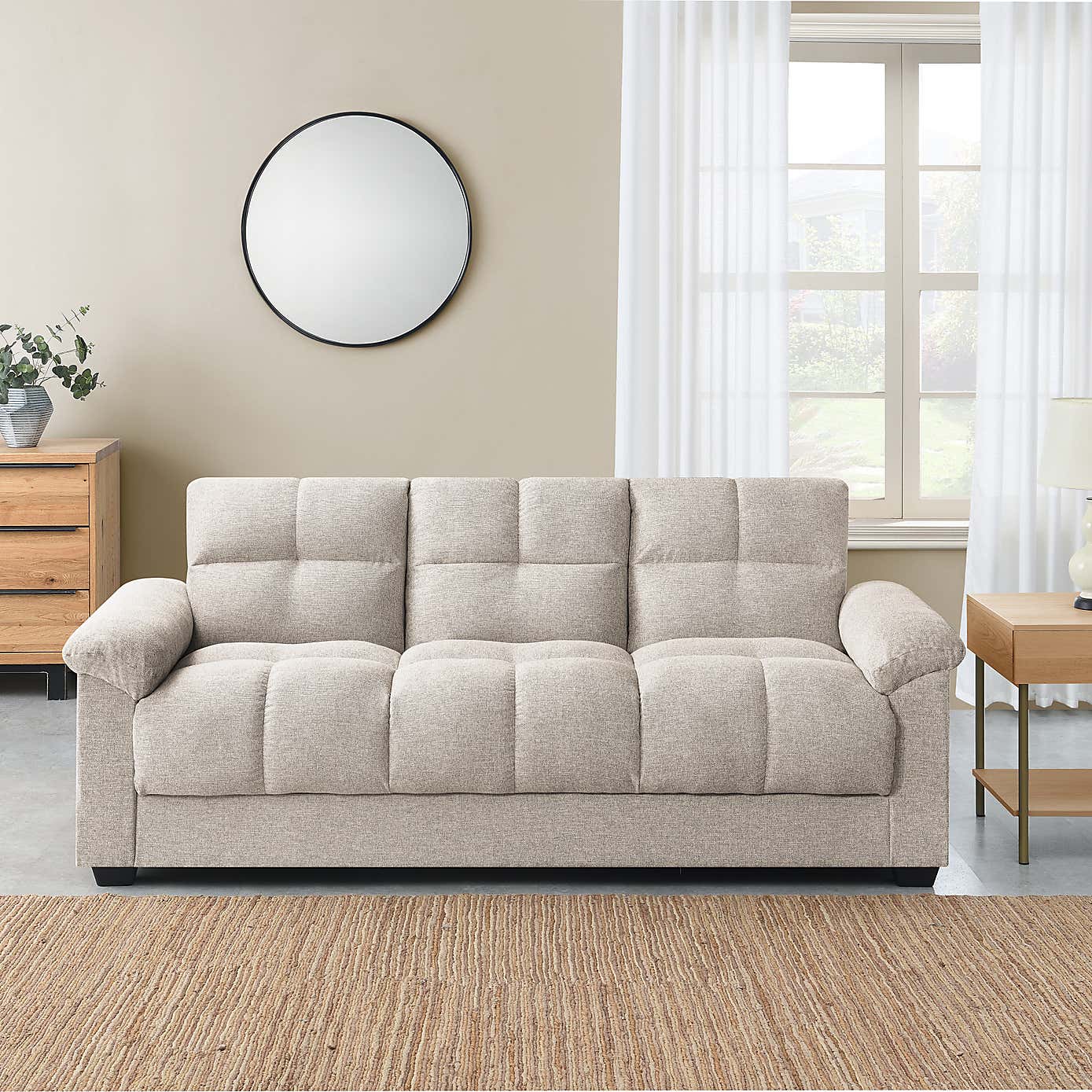 Margo Chenille 3 Seater Sofa Bed