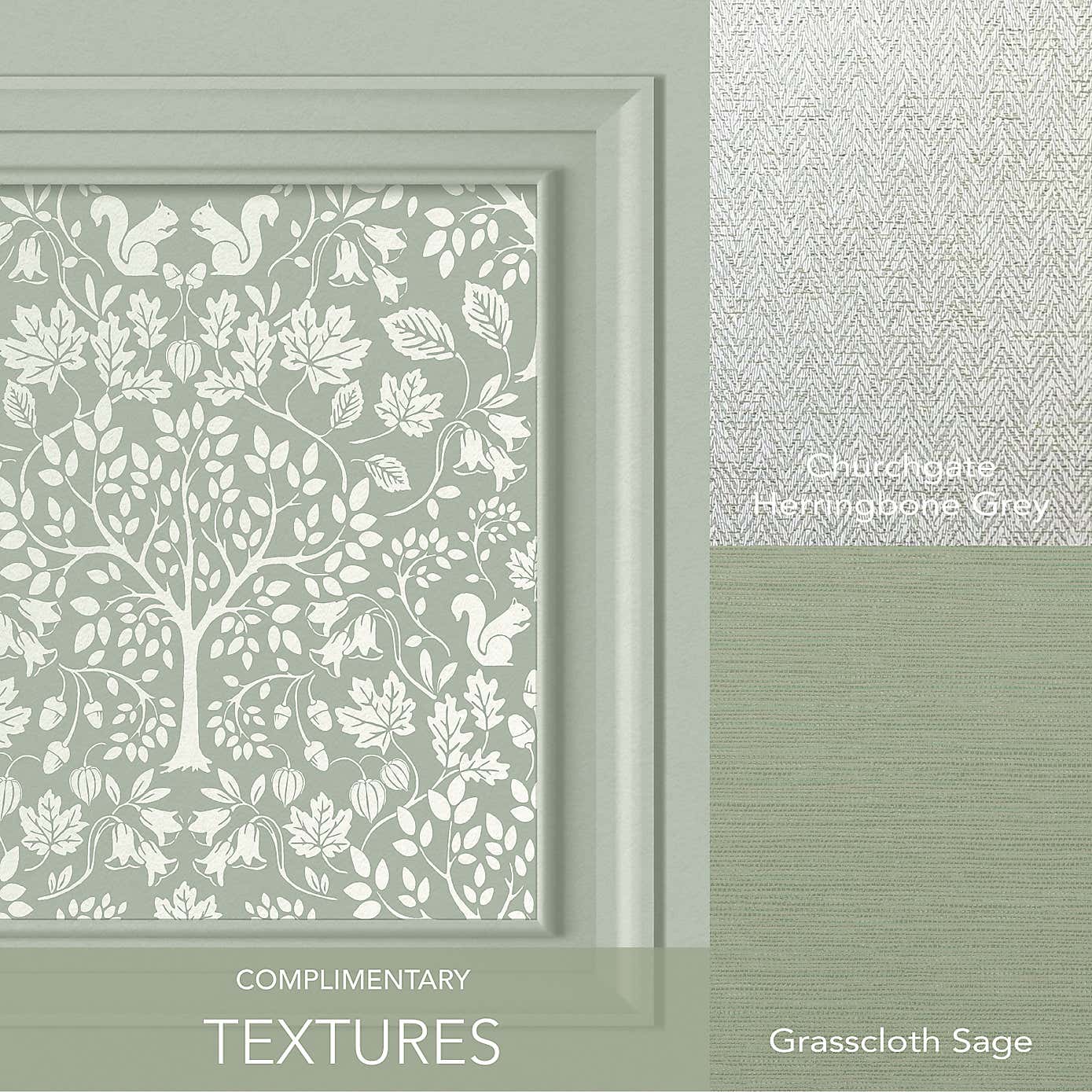 Woodland Square Panel Wallpaper