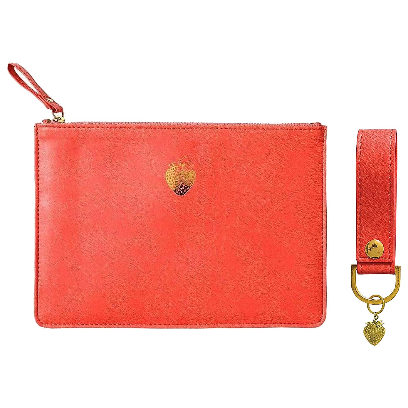 Brandvine Strawberry Coral Pouch & Keyring