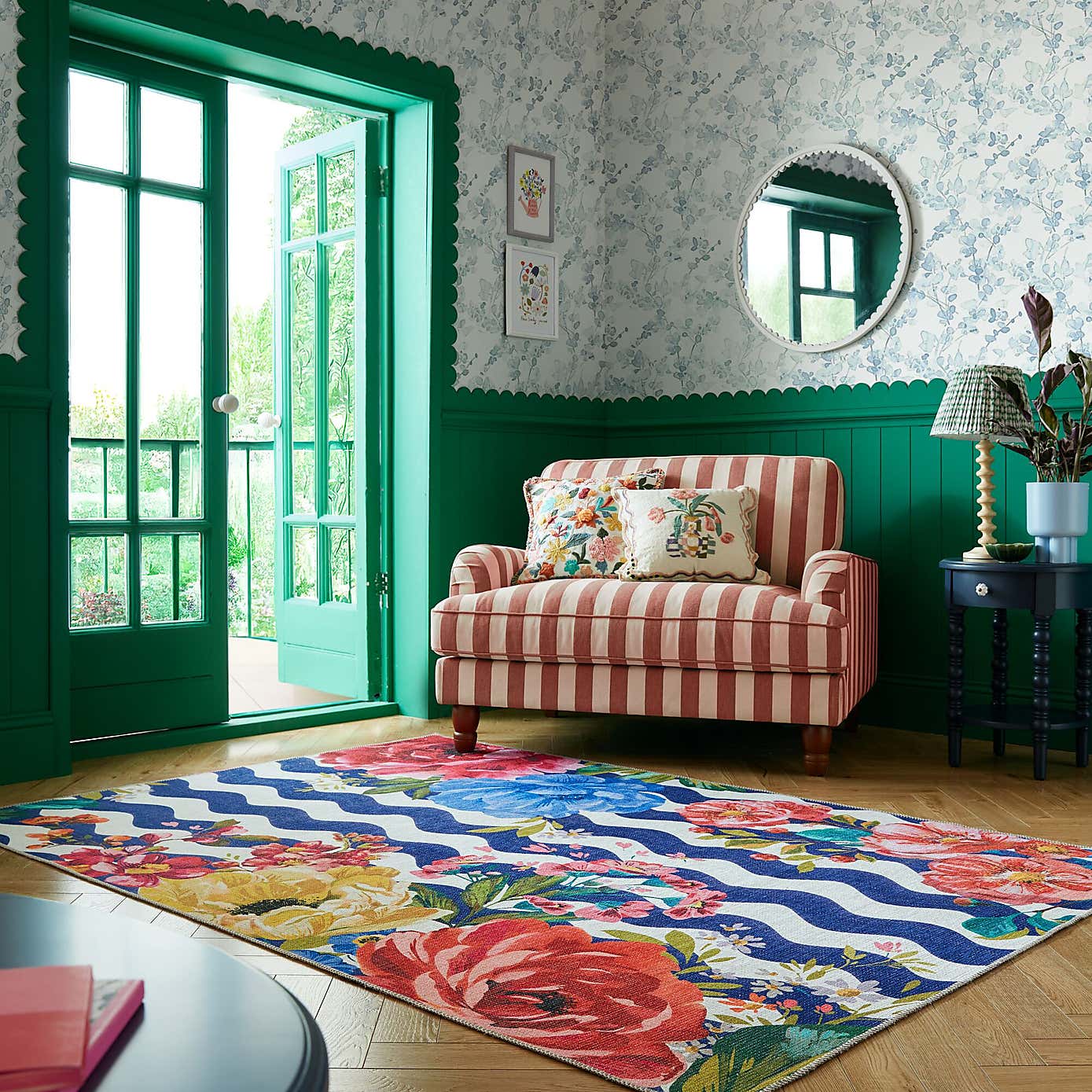 Sophie Robinson Juicy Bloom Washable Rug