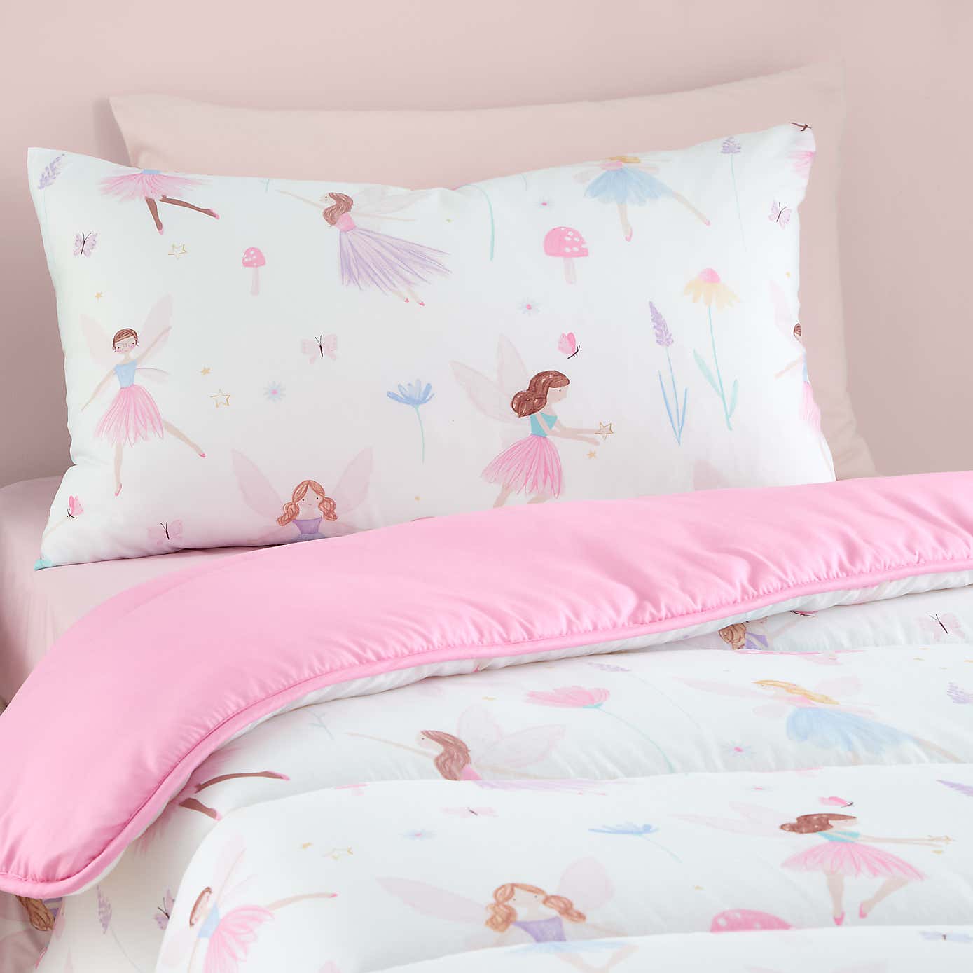 Meadow Fairies 7.5 Tog Single Coverless Duvet and Pillowcase Set