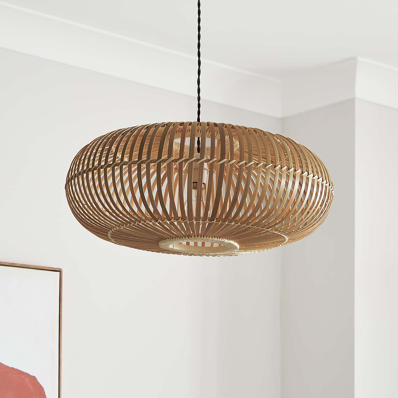 Abrielle Bamboo Easy Fit Pendant Shade