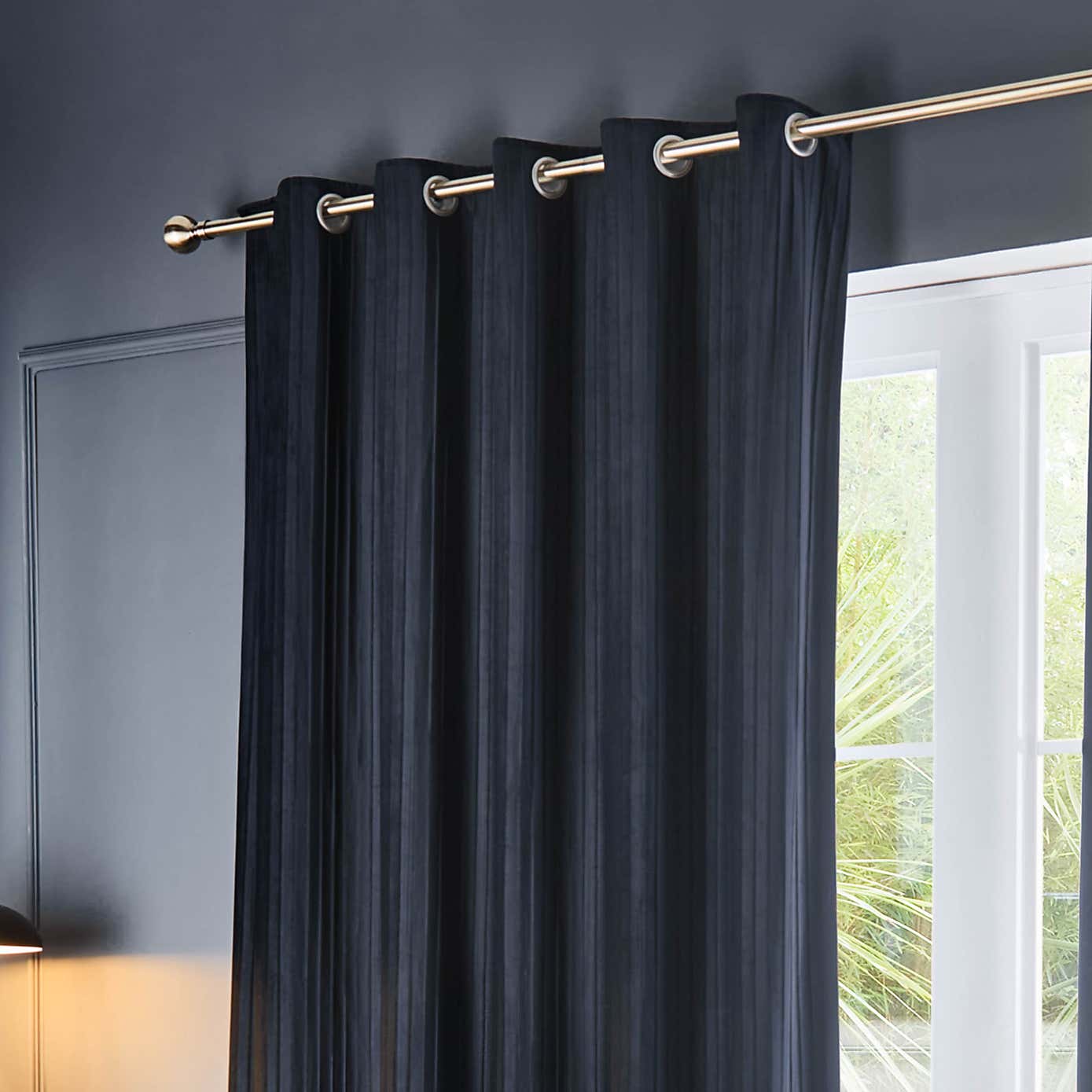 Paoletti Corinthian Eyelet Curtains