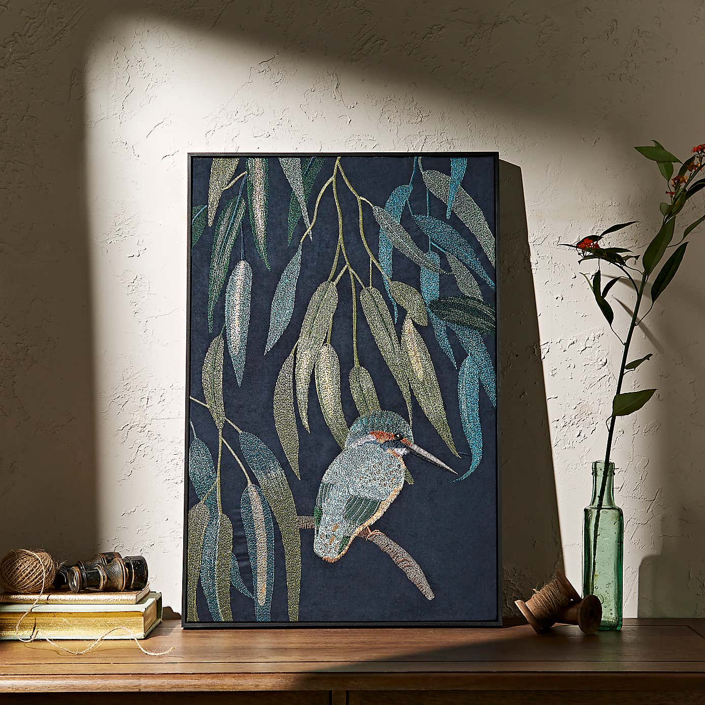 Set of 3 Kingfisher Canvas 40cm x 60cm