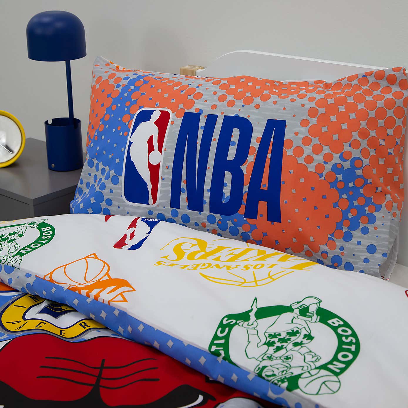 NBA Divide Reversible Single Duvet & Pillowcase Set