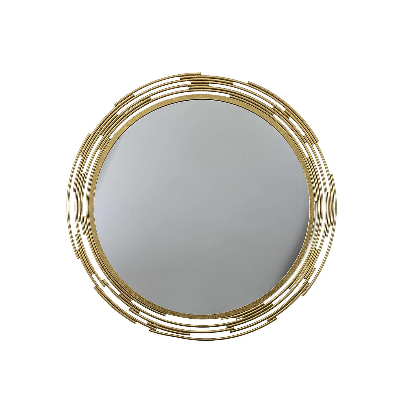Madeira Art Deco Round Wall Mirror