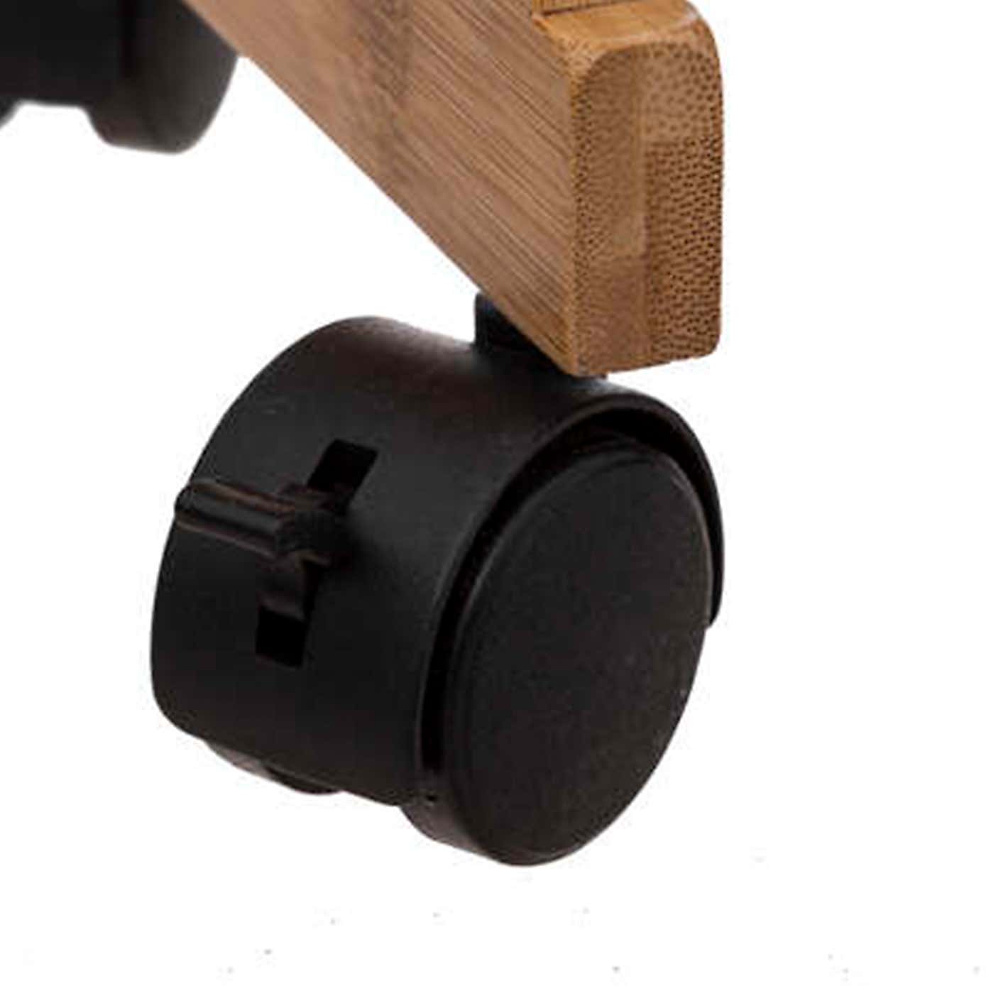 Narrow Bamboo 3 Tier Bathroom Trolley