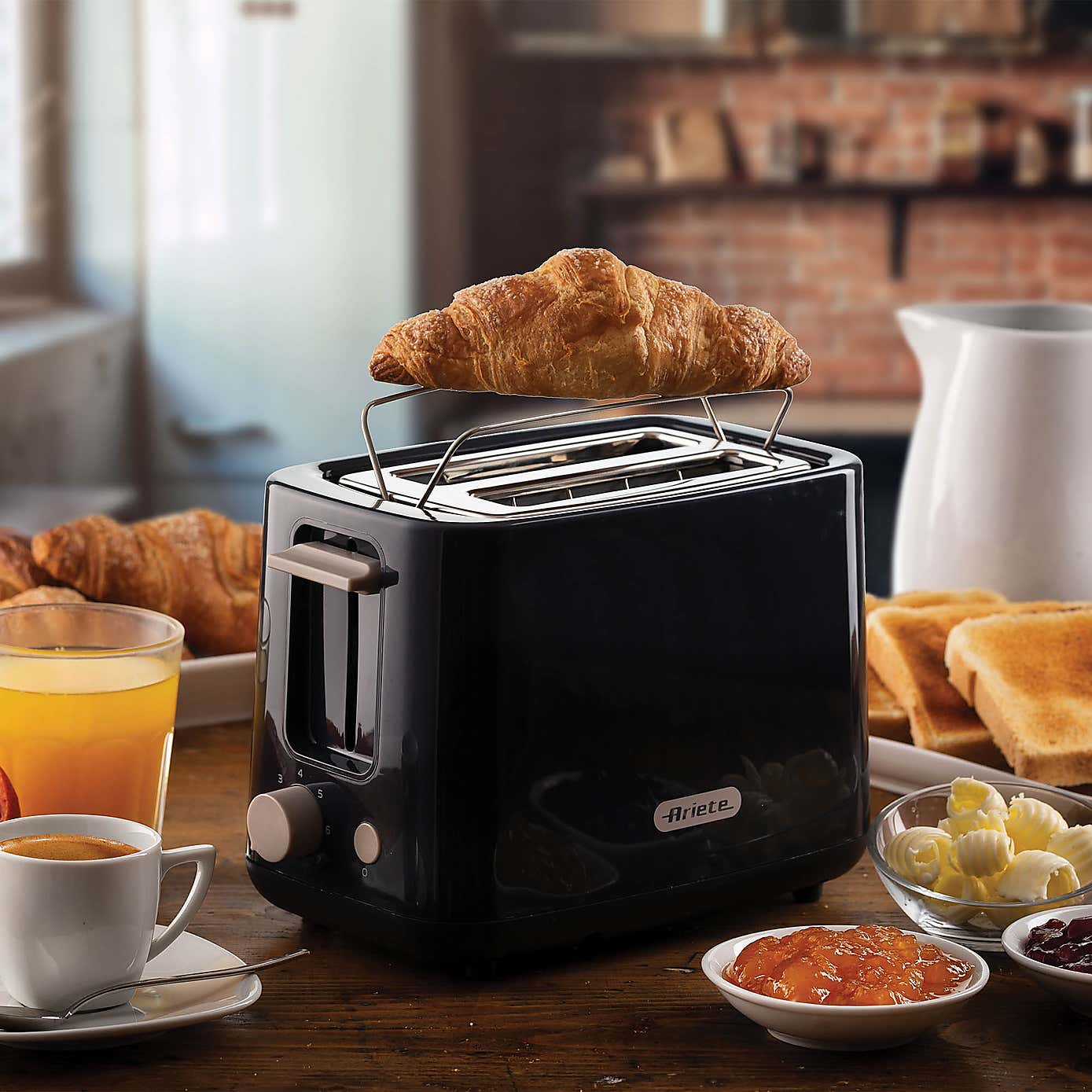 Ariete Breakfast Line 2 Slice Dark Grey Toaster