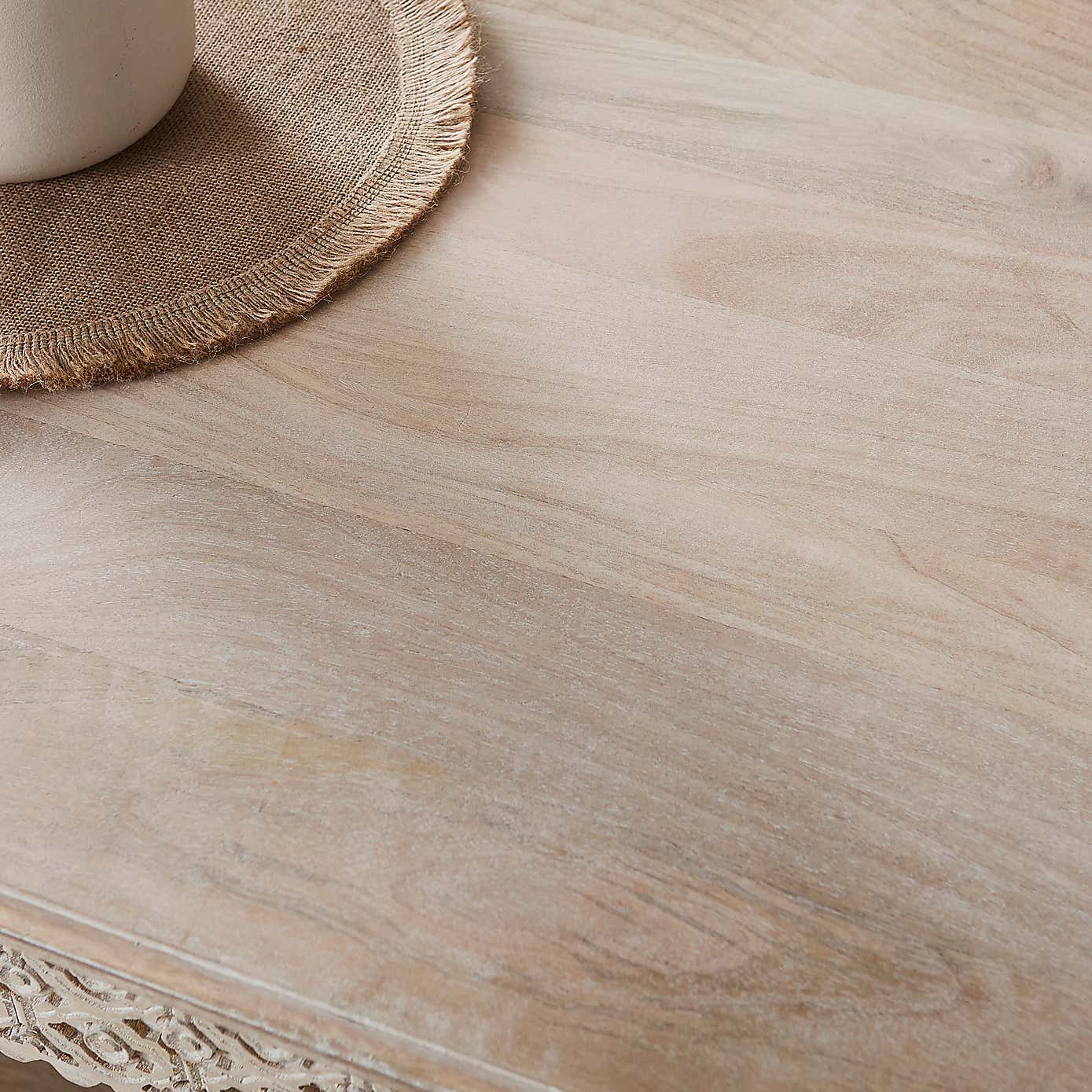 Lolita Carved Coffee Table, Mango Wood