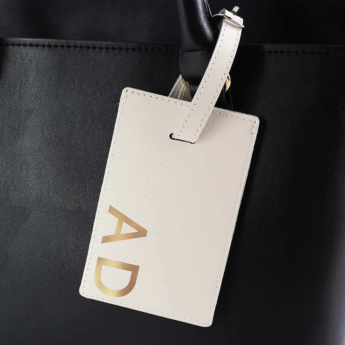 Personalised Gold Initials Luggage Tag