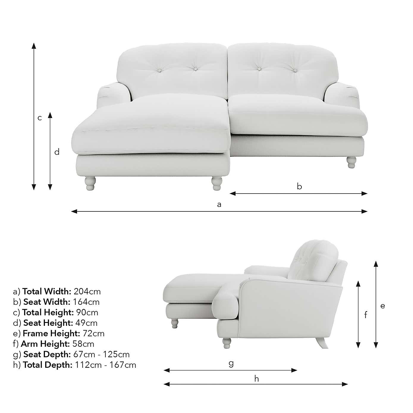 Martha Matte Plush Velvet Corner Chaise Sofa