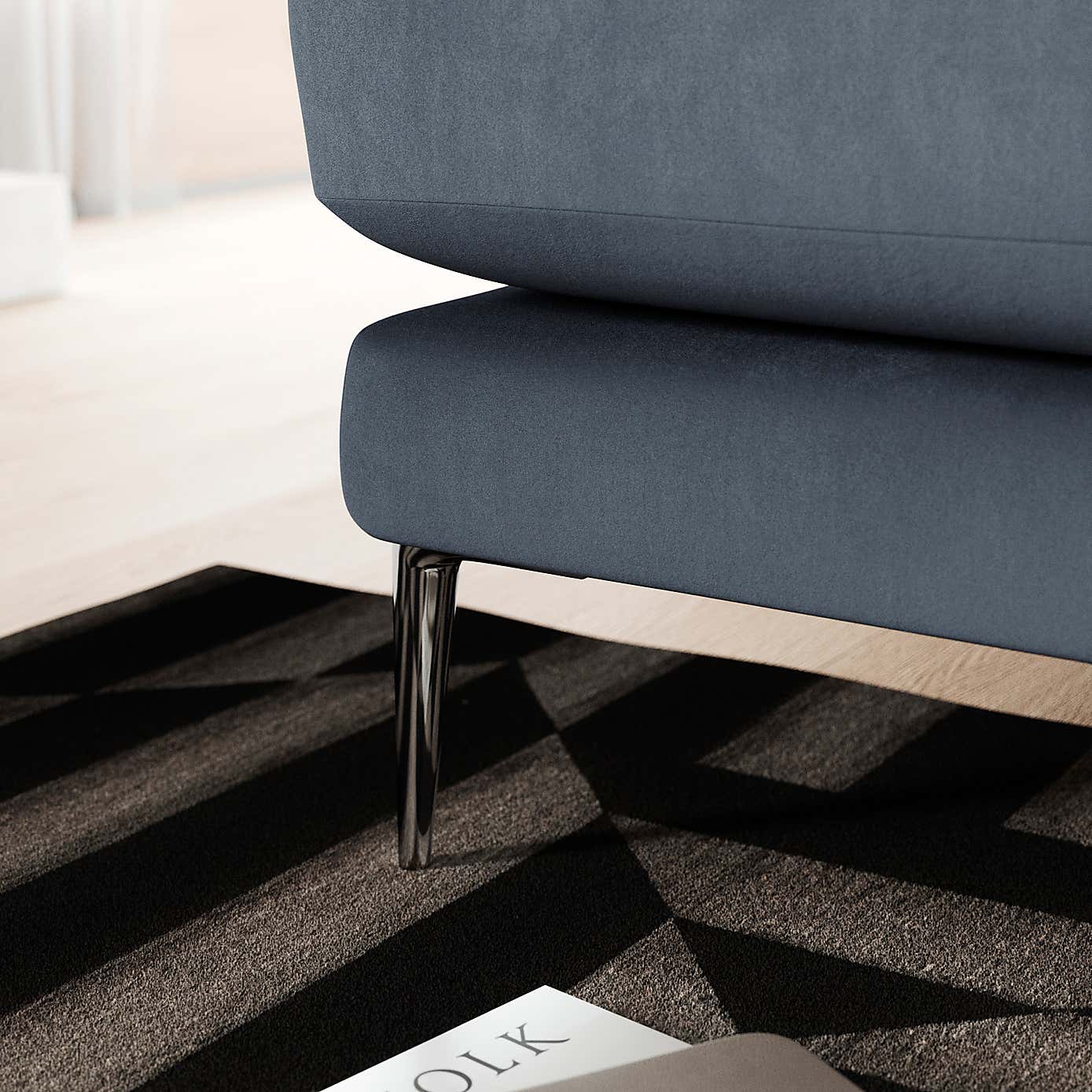 Lawson Matte Plush Velvet 2 Seater Sofa