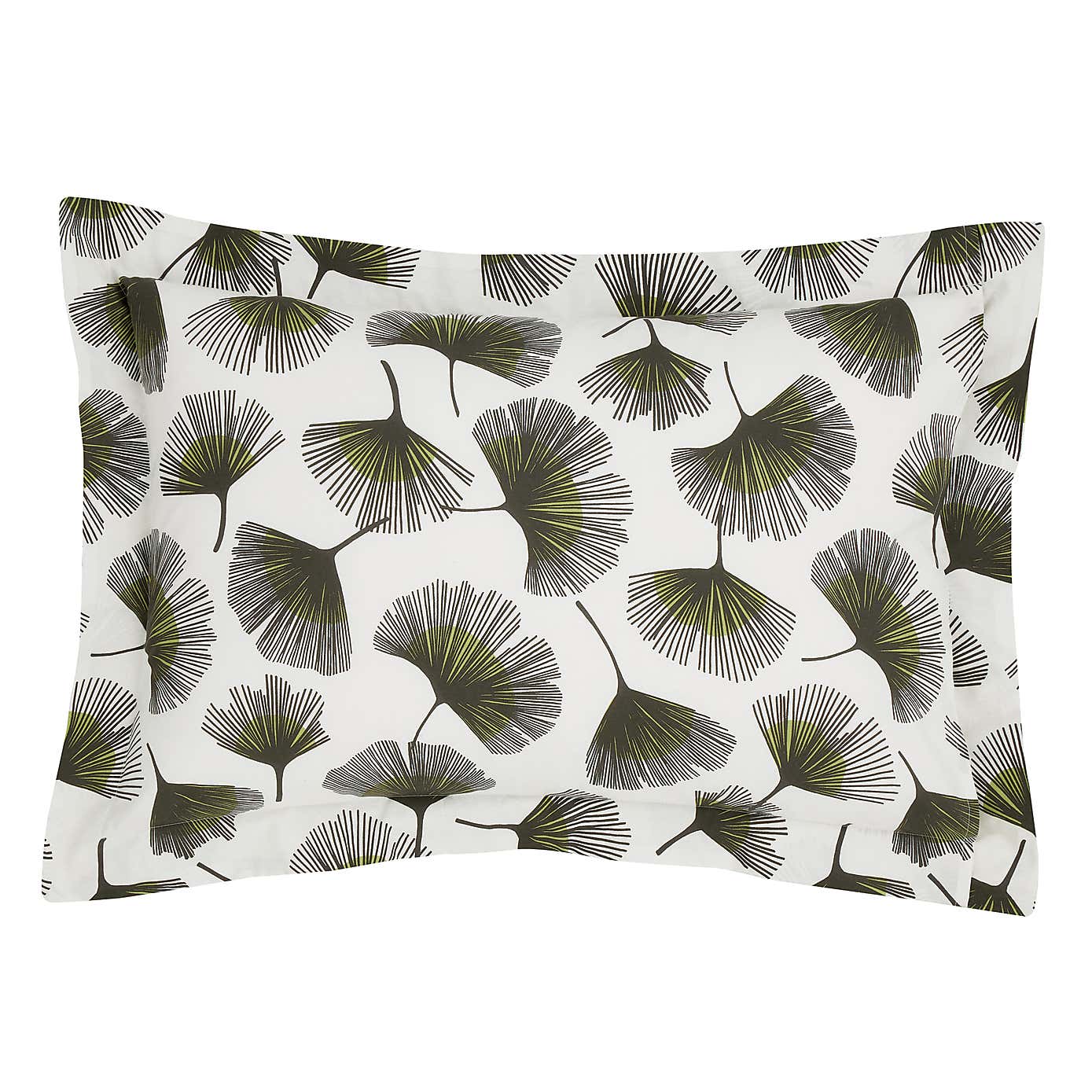 Modern Ginko Fern Oxford Pillowcase