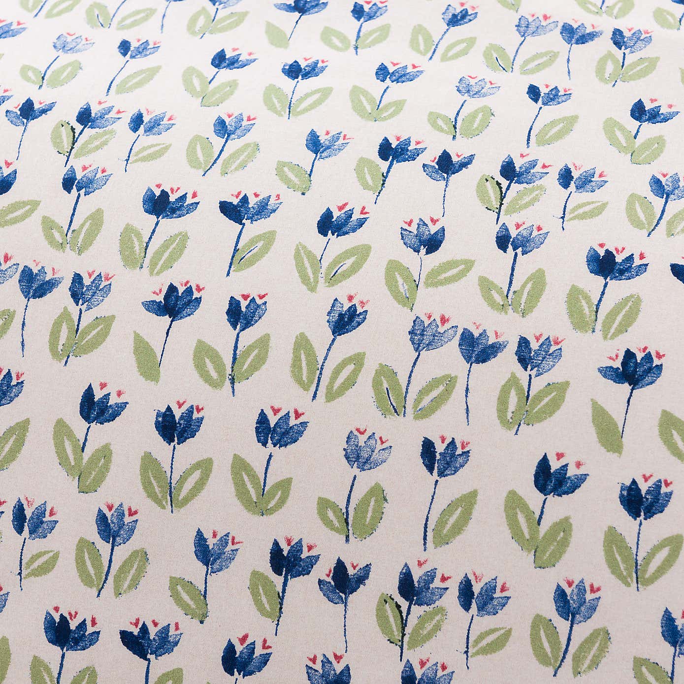 Celeste Green Cotton Duvet Cover and Pillowcase Set