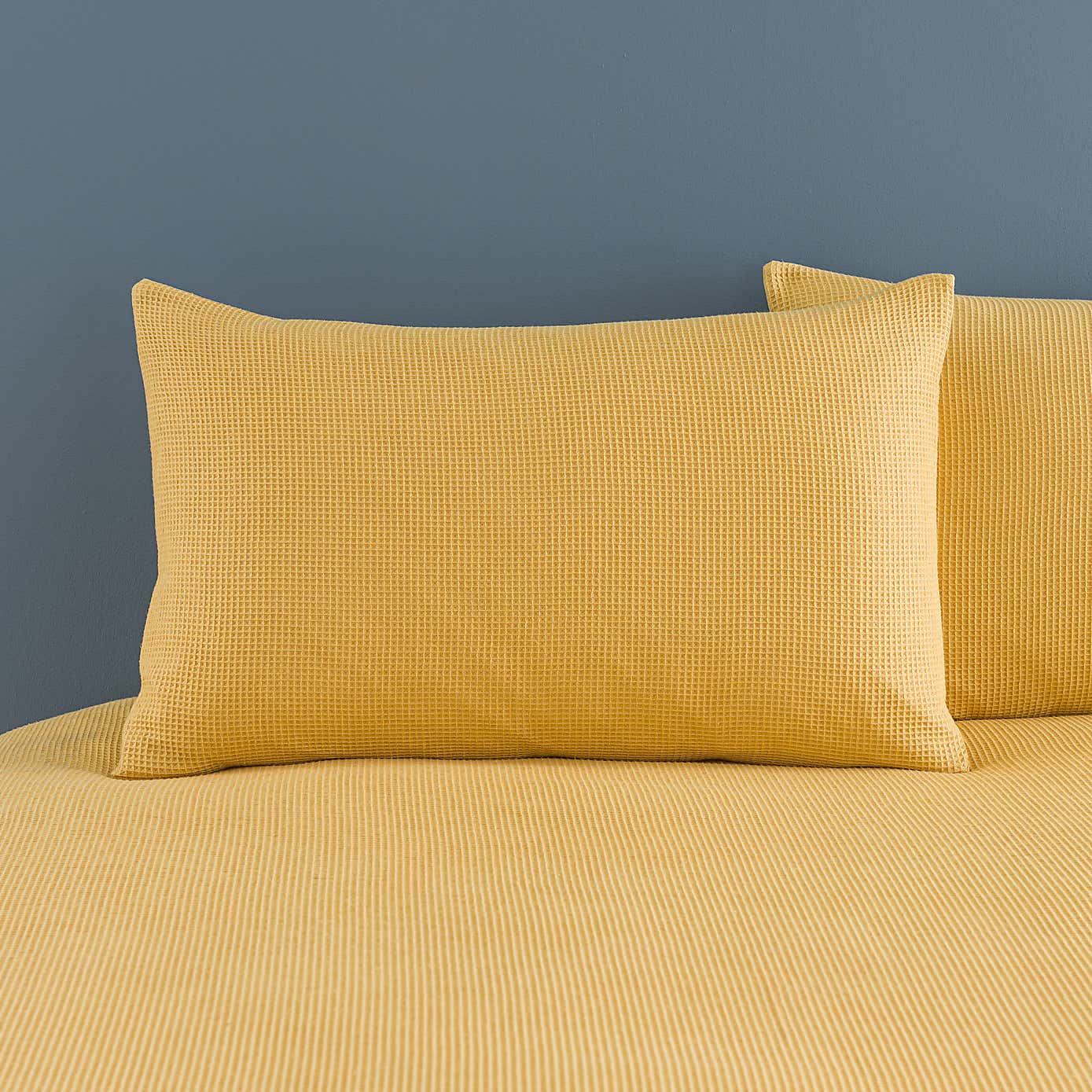 Alston Waffle Duvet Cover and Pillowcase Set