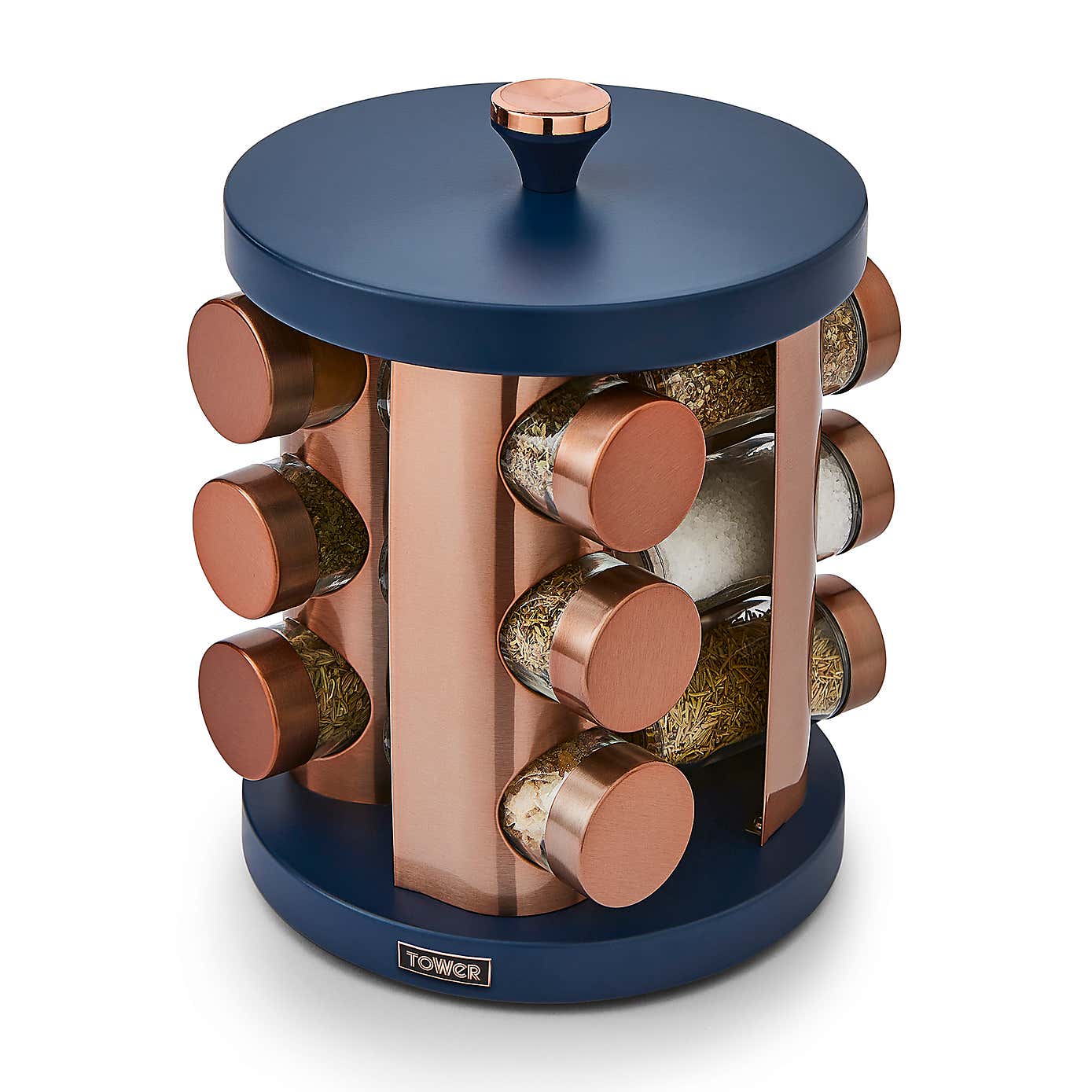 Tower Cavaletto 12 Jar Spice Rack Set