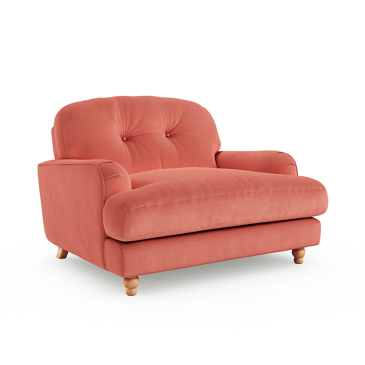 Martha Matte Plush Velvet Snuggle Sofa