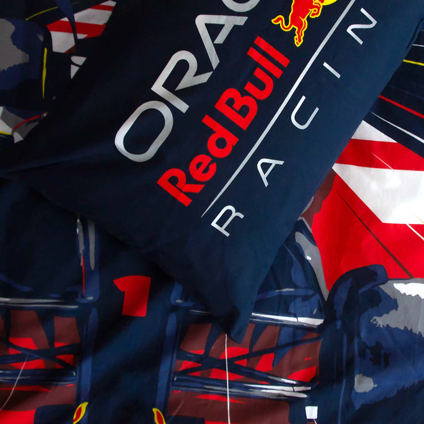 Red Bull Speed Single Duvet Cover and Pillowcase Set