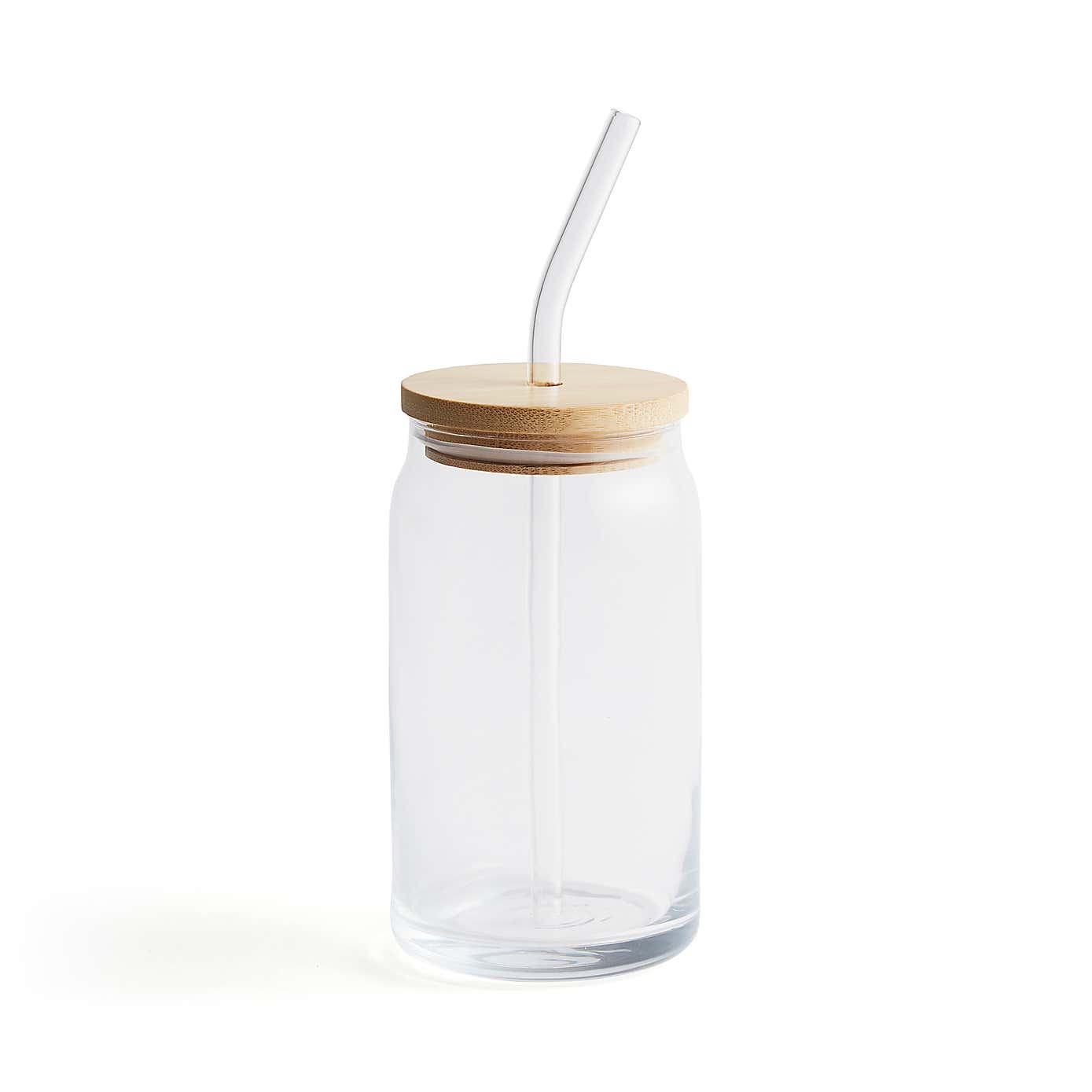 Clear Glass with Straw