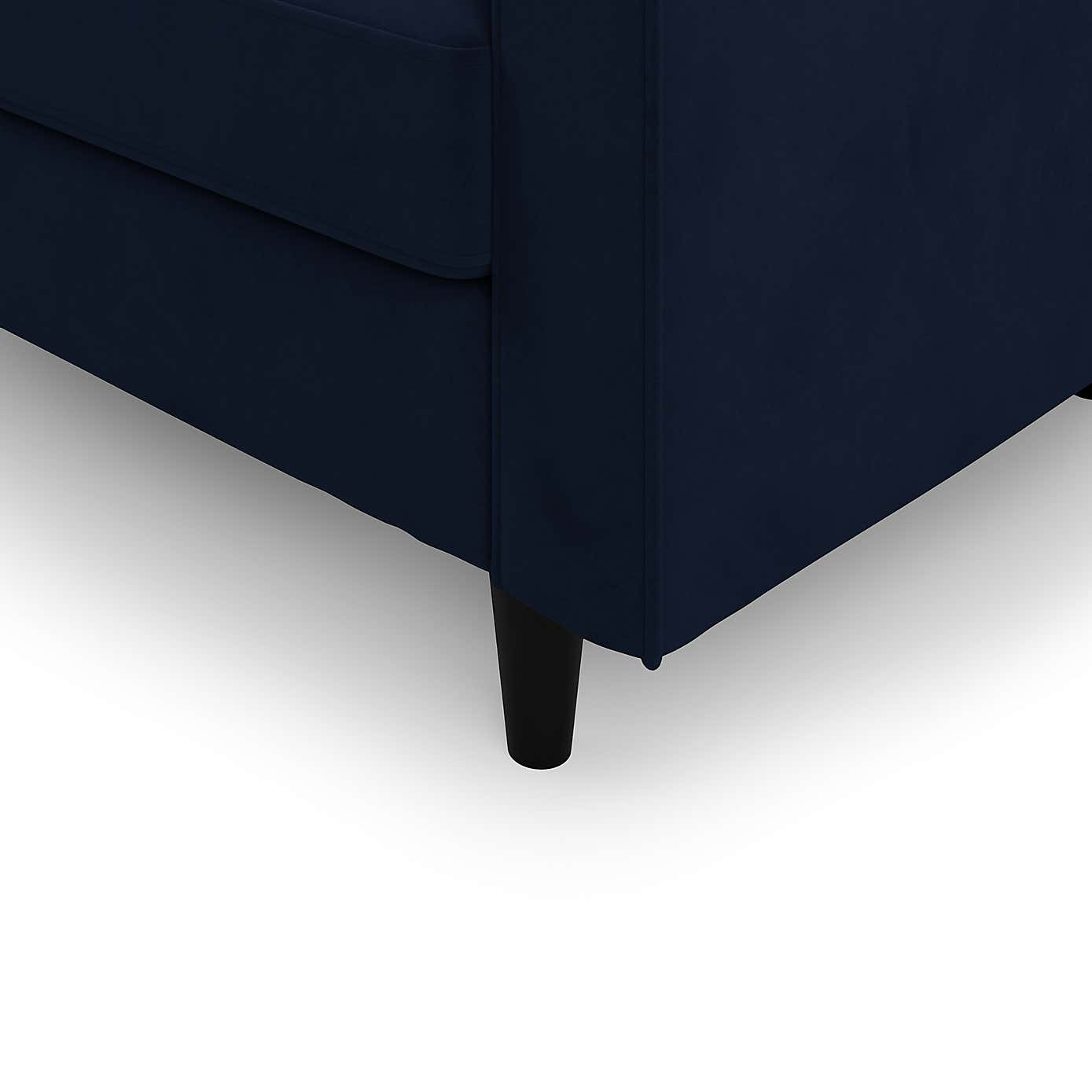 Zoe Velvet Left Hand Corner Sofa