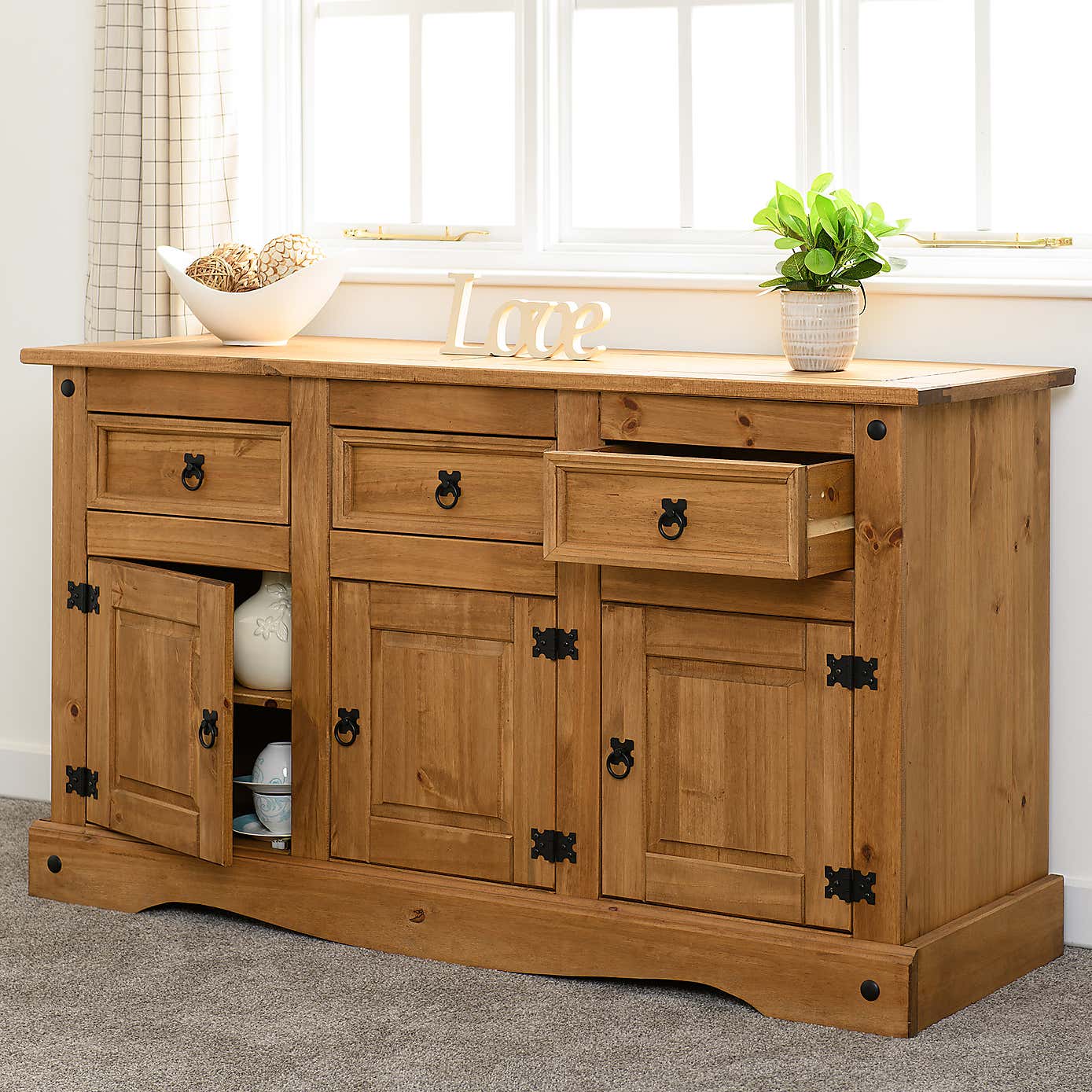 Corona Pine Large Sideboard